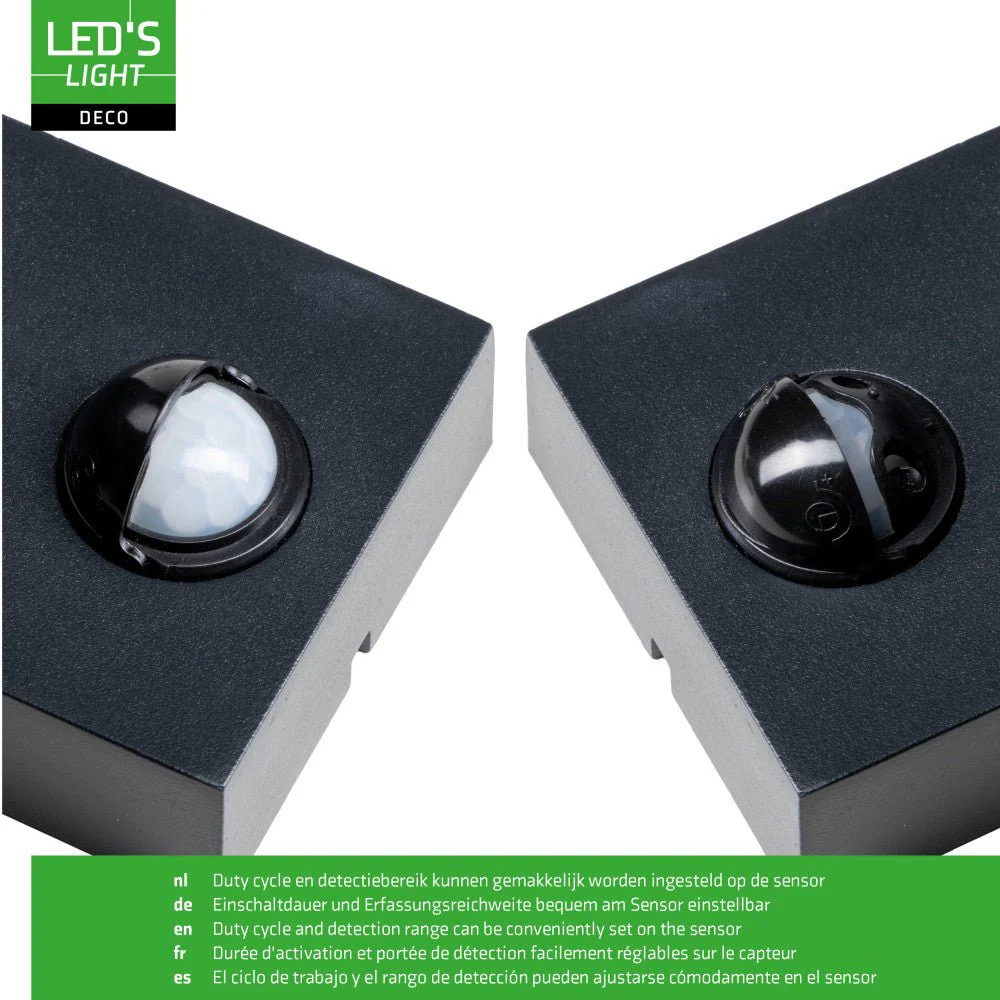 NØRD Up&Down Sensor - Aluminum - Wandarmatuur - 2xGU10 - Zwart - Image 8