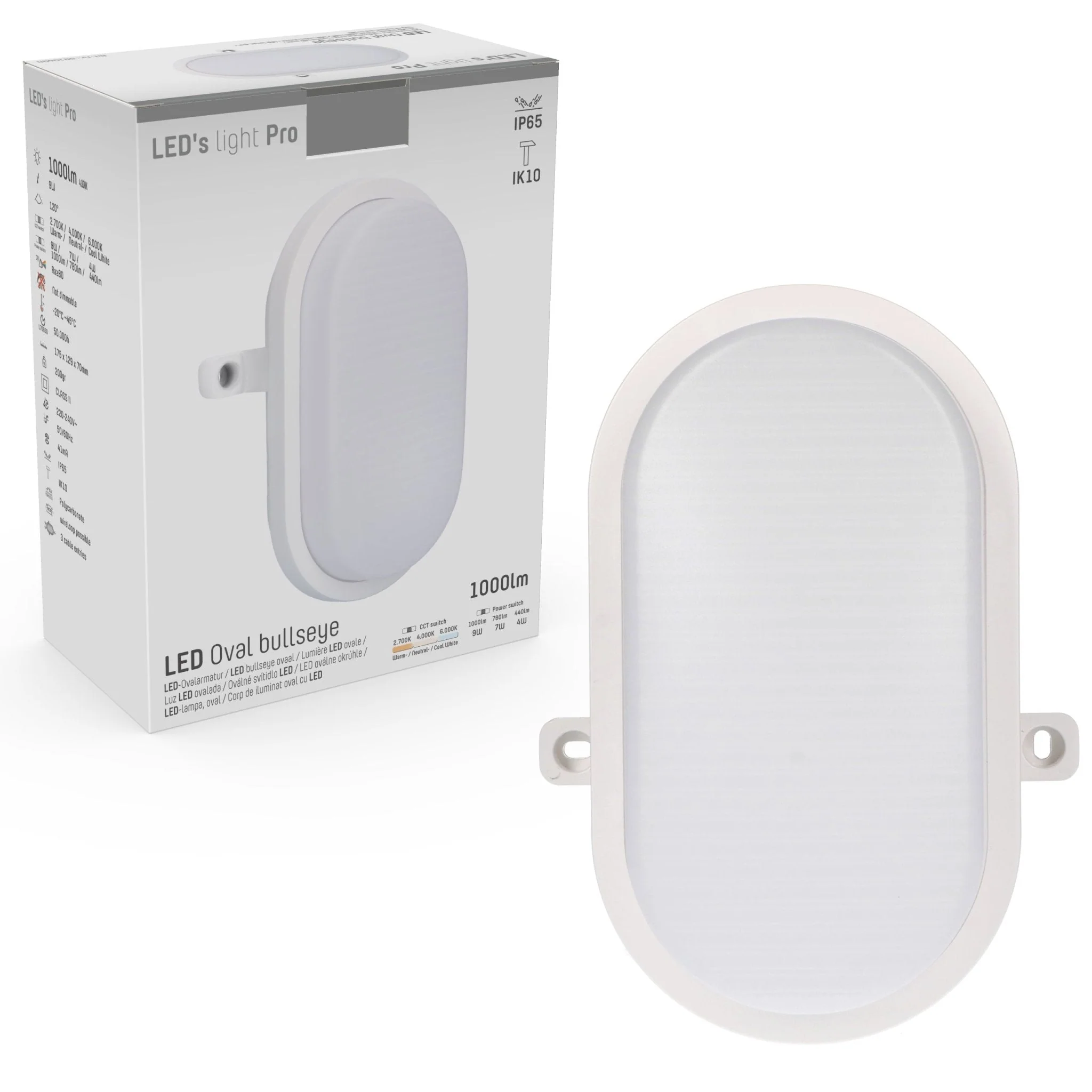 CCT Bull Eye Lamp voor plafond & wand - IP65 - Geschikt voor binnen en buiten - 18 cm - Image 5