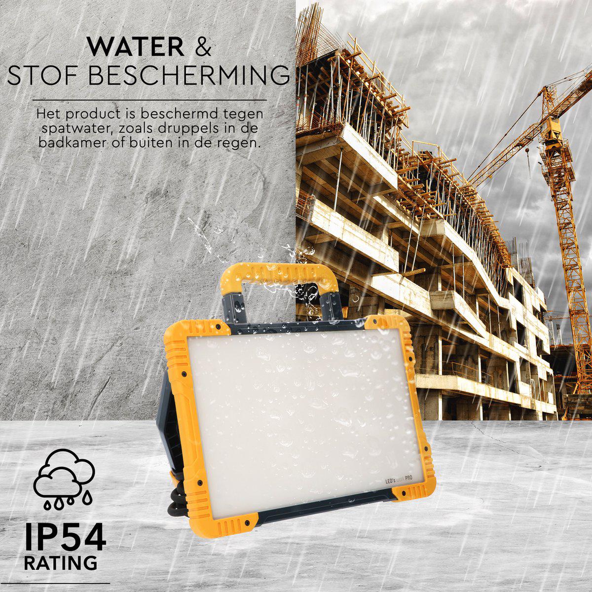 LED's Work ColorPro Bouwlamp 6000 - Realistische kleurweergave CRI97 - 5 meter snoer - IP54 - 60W - Image 6