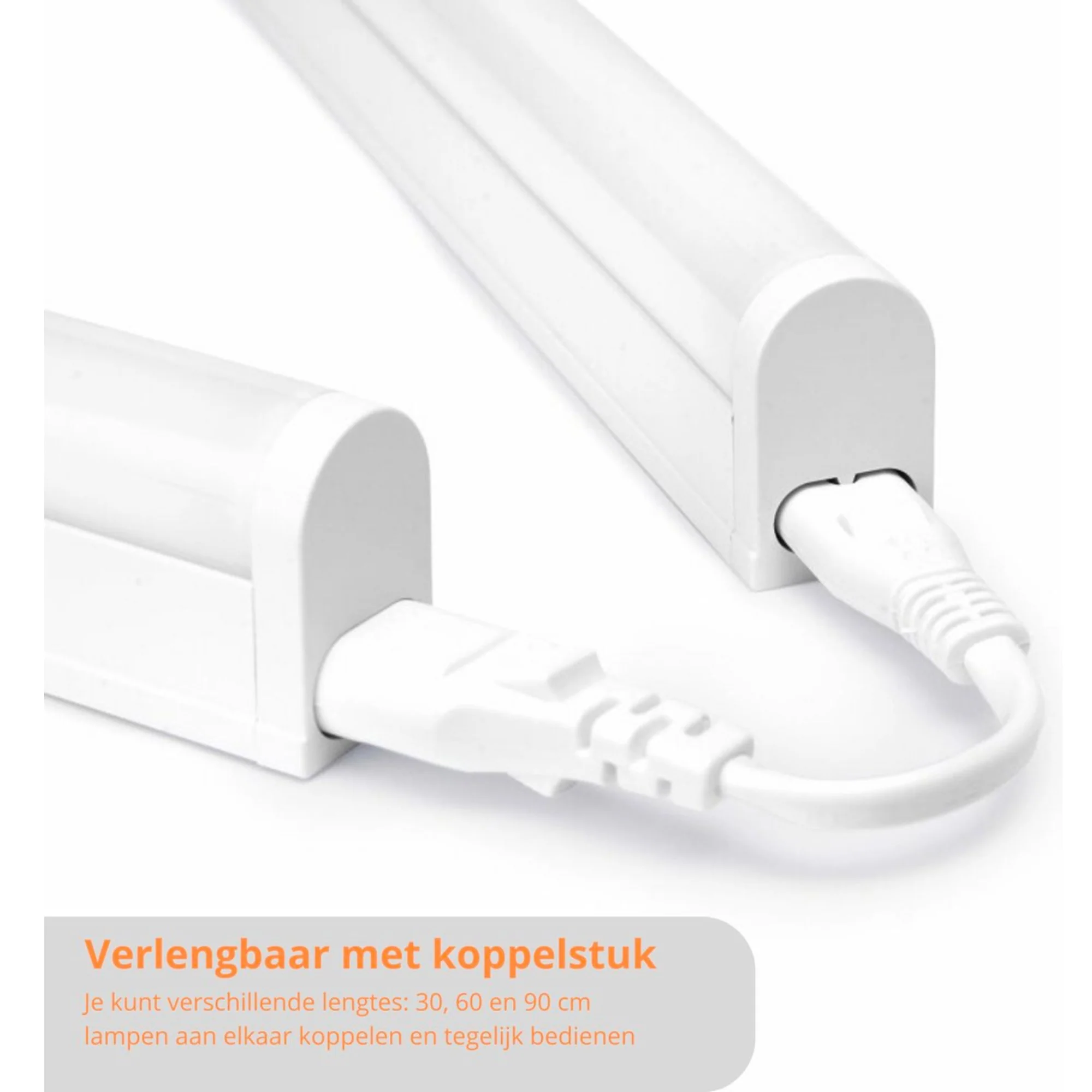 Complete LED Kastverlichting 90 cm - Met koppelstuk en voeding - 3000K - Image 3