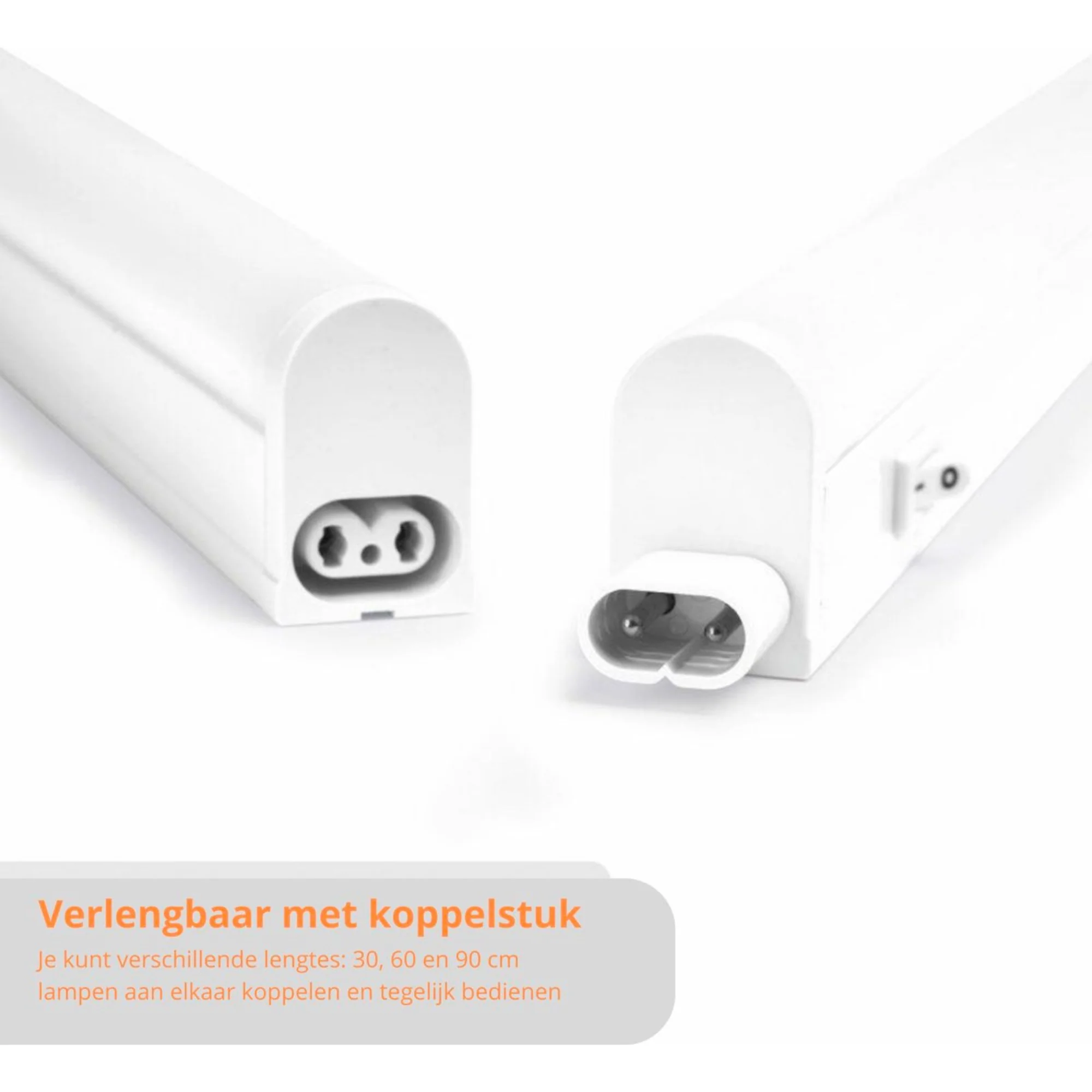Complete LED Kastverlichting 90 cm - Met koppelstuk en voeding - 3000K - Image 4