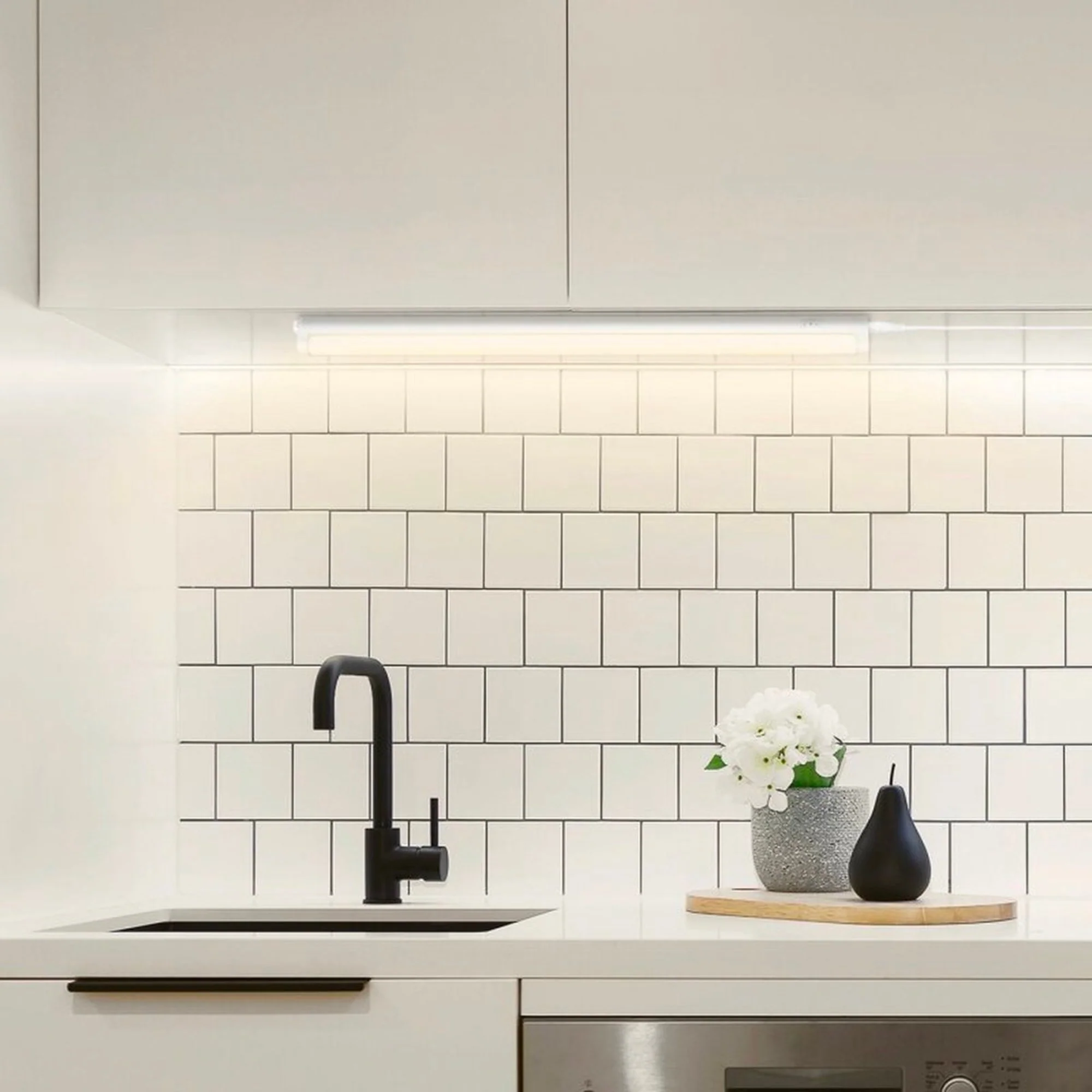 Complete LED Onderbouwverlichting 86 cm - Met koppelstuk en voeding - 4000K - Image 2