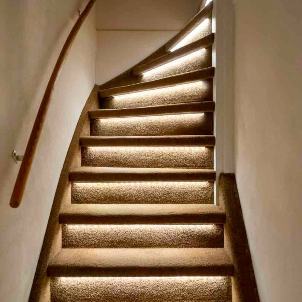 LED's Light Complete LED Trapverlichting Set - 15 treden x 80 cm - Lengte aanpasbaar - Warm wit licht - Image 6