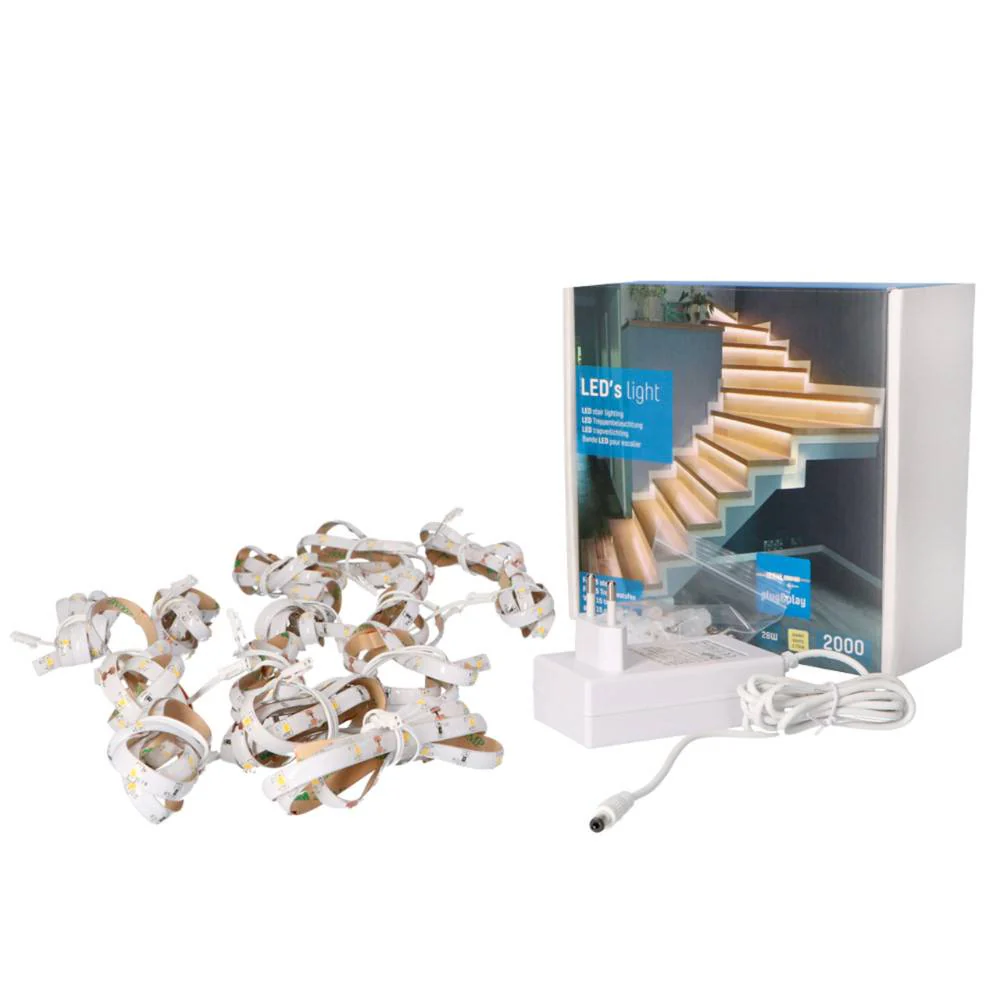 LED's Light Complete LED Trapverlichting set - 15 treden x 80 cm - Lengte aanpasbaar - Koud wit licht - Image 11