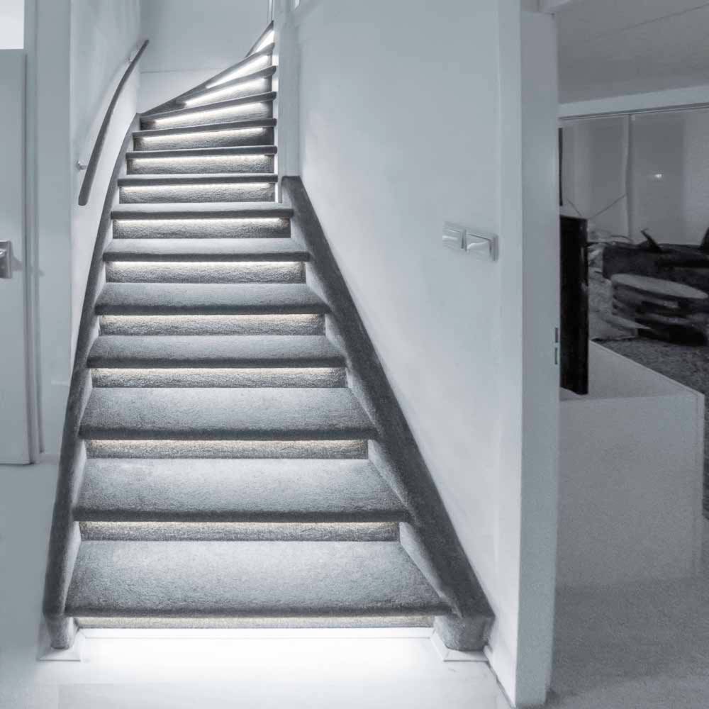 LED's Light Complete LED Trapverlichting set - 15 treden x 80 cm - Lengte aanpasbaar - Koud wit licht - Image 3