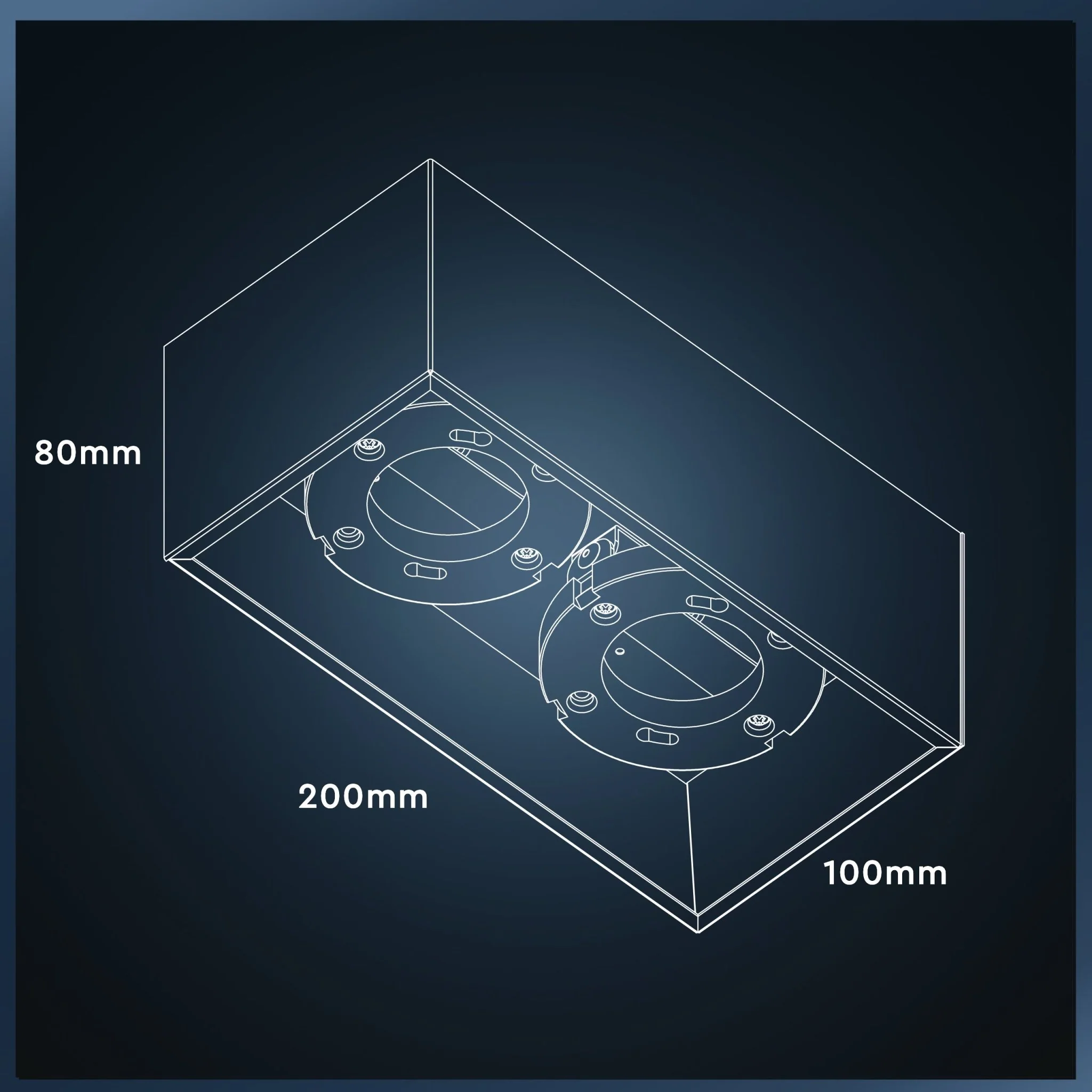 LED's Light Cube LED Plafondlamp - 2 lichtpunten - Draaibaar licht - Staal - 20 x 8 cm - Wit - Image 9