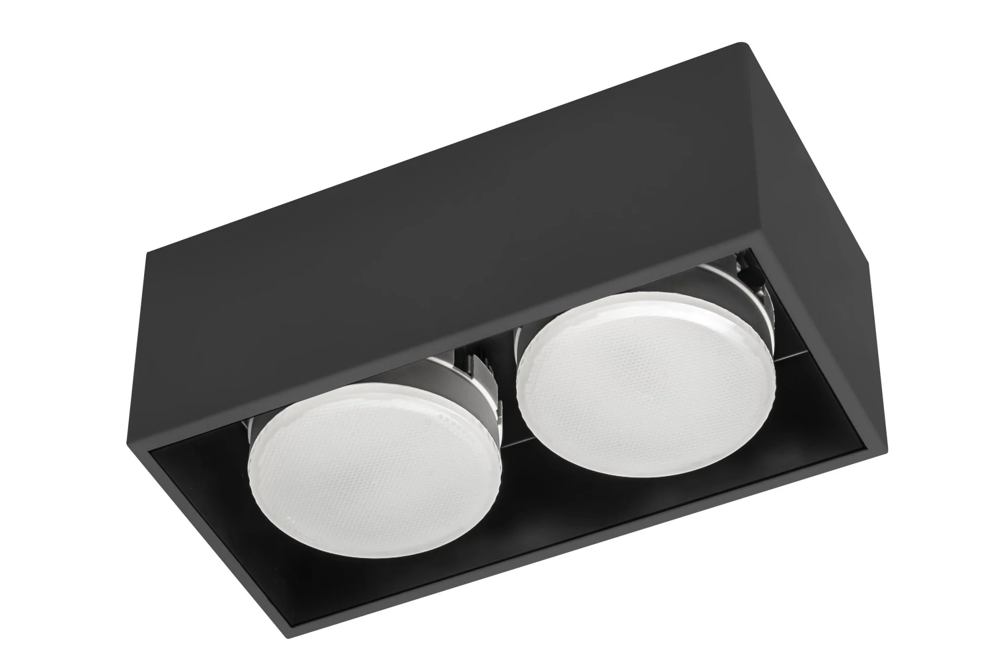 LED's Light Cube LED Plafondlamp - 2 lichtpunten - Draaibaar licht - Staal - 20 x 8 cm - Zwart - Image 4