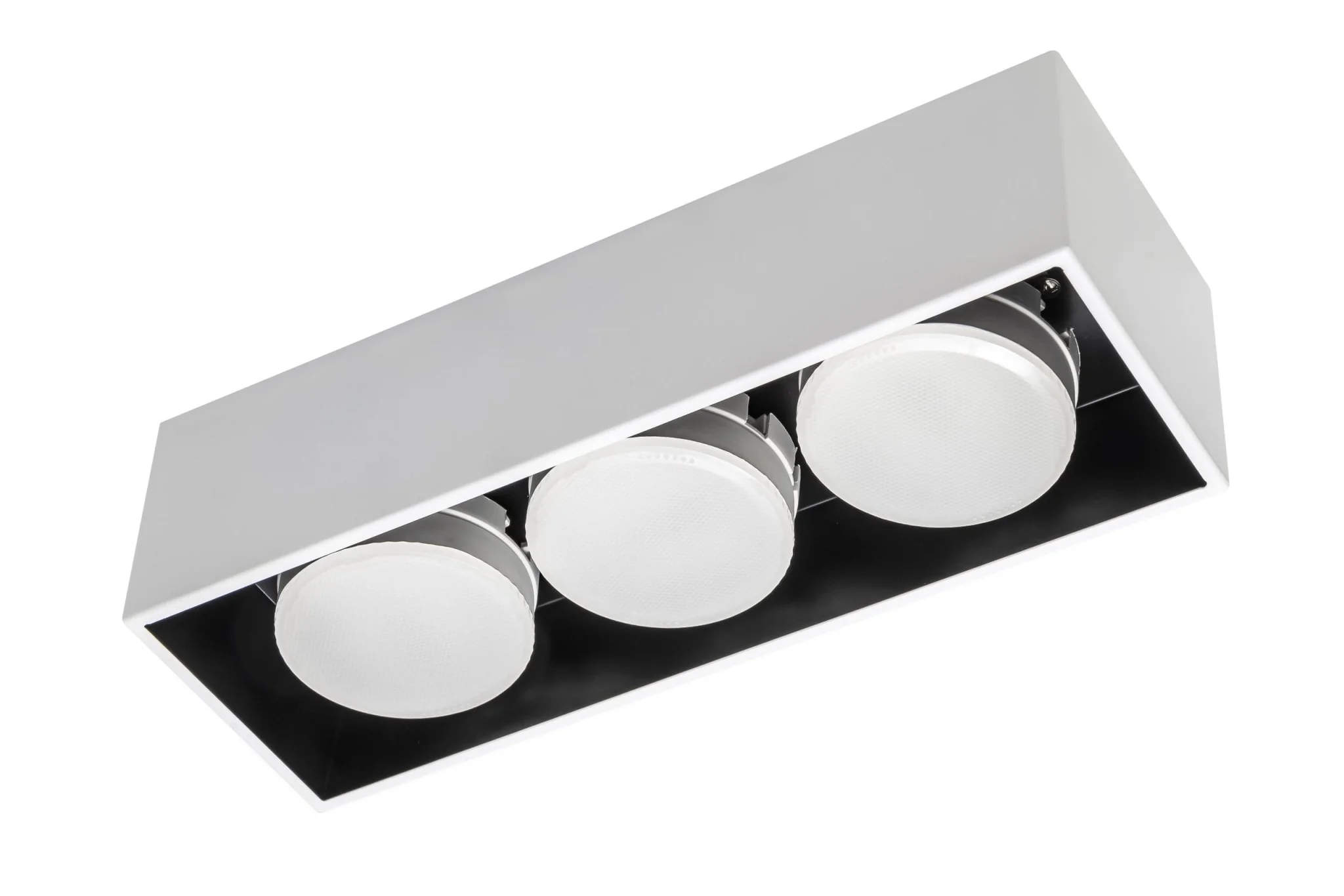 LED's Light Cube LED Plafondlamp - 3 lichtpunten - Draaibaar licht - Staal - 30 x 8 cm - Wit - Image 6