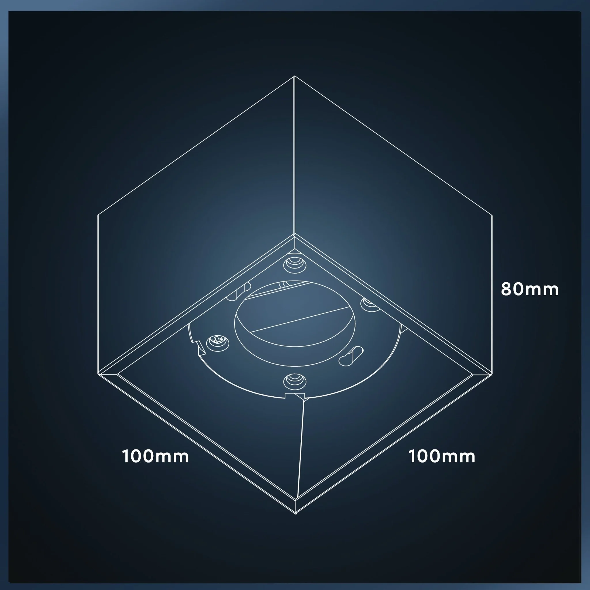 LED's Light Cube LED Plafondlamp - 1 lichtpunt - Draaibaar licht - Staal - 10 x 8 cm - Wit - Image 5