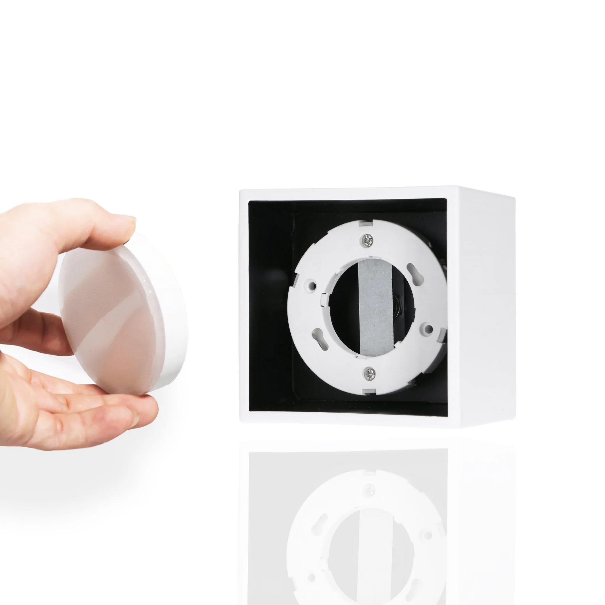 LED's Light Cube LED Plafondlamp - 1 lichtpunt - Draaibaar licht - Staal - 10 x 8 cm - Wit - Image 7