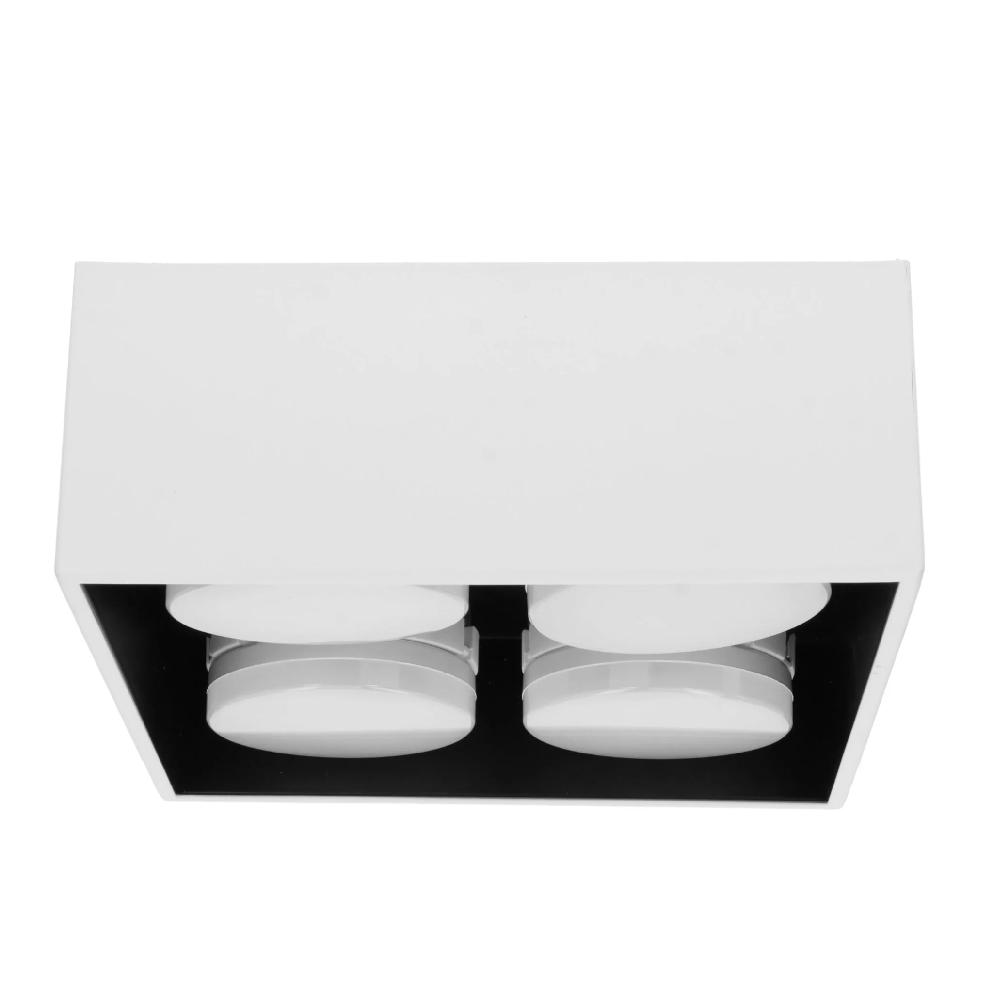 LED's Light Cube LED Plafondlamp - 4 lichtpunten - Draaibaar licht - Staal - 20 x 20 cm - Wit - Image 8
