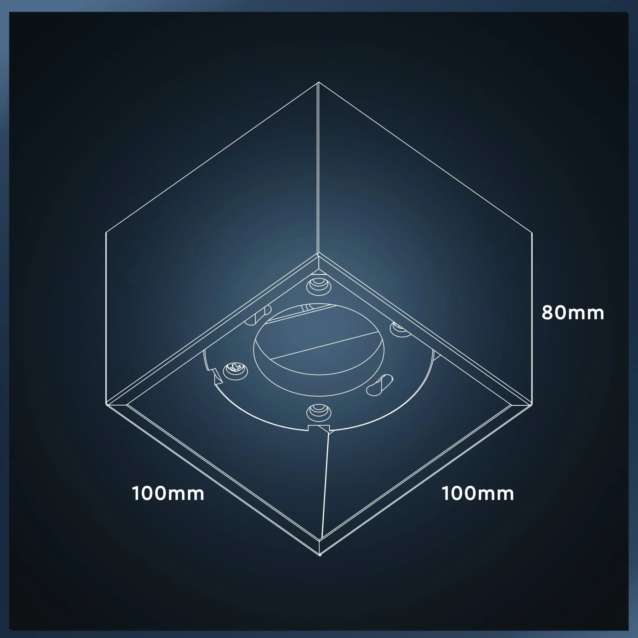 Cube Plafonniere met 1 lichtpunt - Draaibaar licht - Staal - 10 x 8 cm - Zwart - Image 8