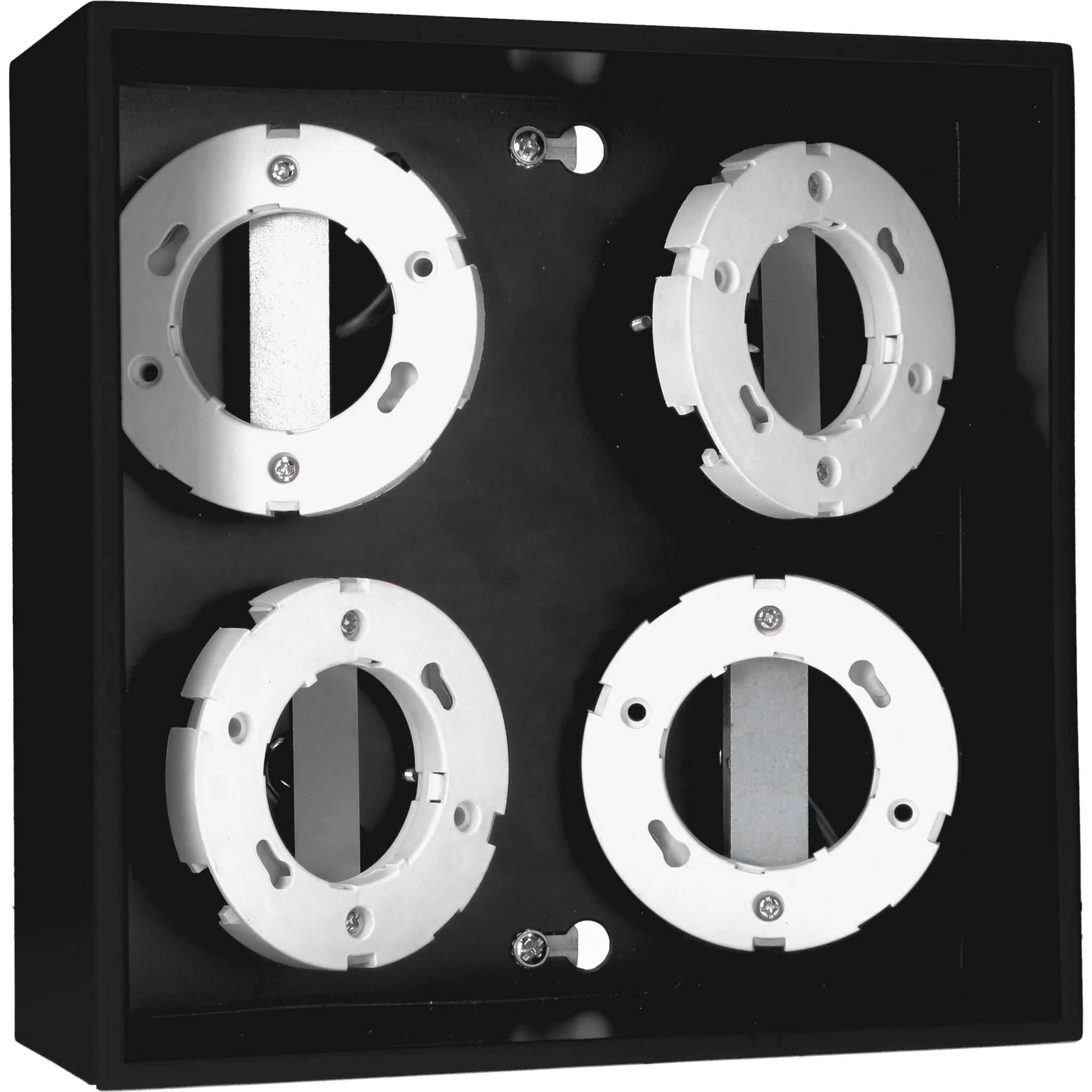 LED's Light Cube LED Plafondlamp - 4 lichtpunten - Draaibaar licht - Staal - 20 x 20 cm - Zwart - Image 6
