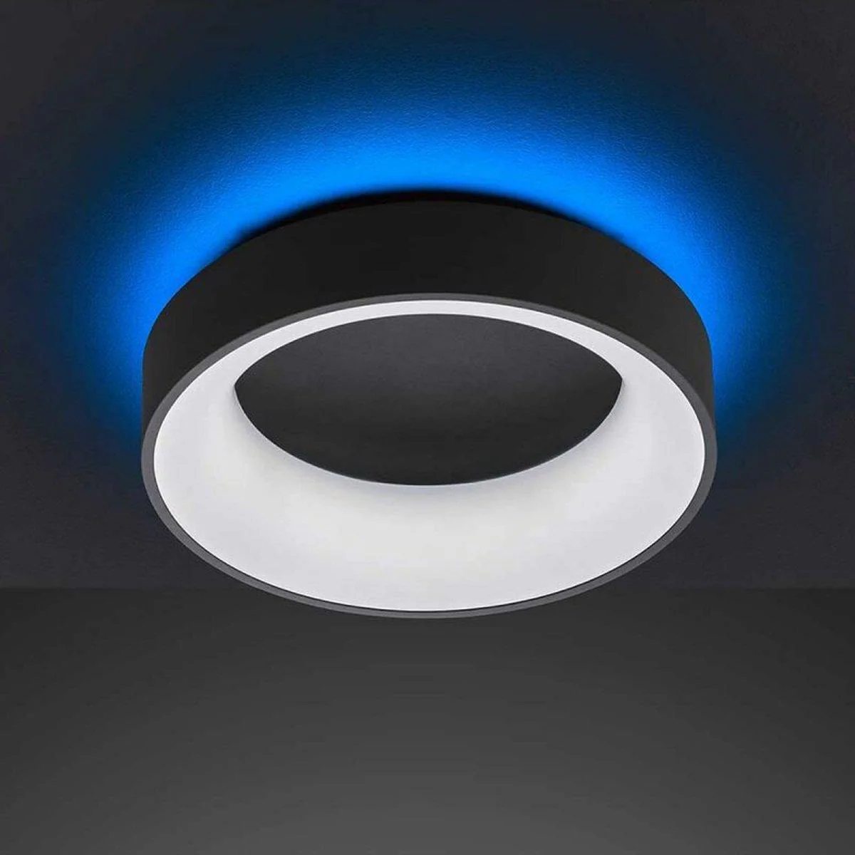 Deco Plafondlamp zwart Ø 45 cm met afstandsbediening - Dimbaar wit licht - Achtergrondverlichting - Image 6