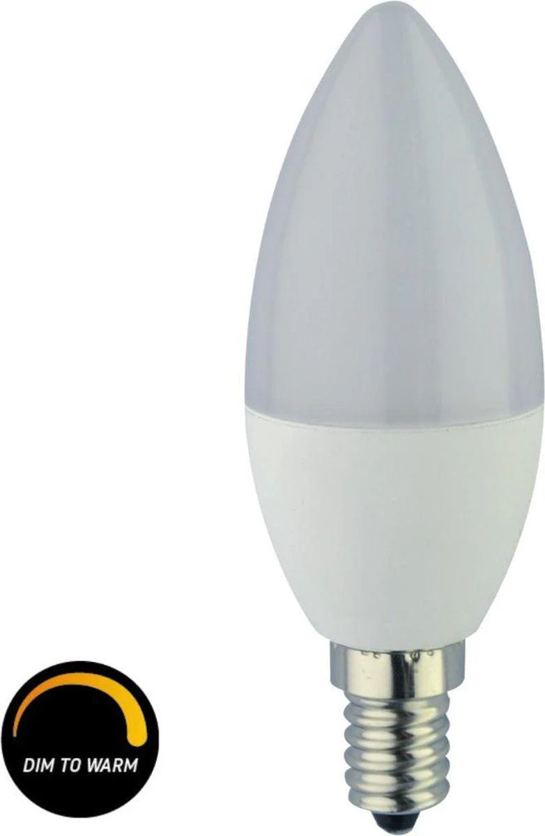Proventa Dimbare LED Lamp E14 - Lichtkleur dimbaar naar extra warm wit licht - 1 x Kaars lamp - Image 5