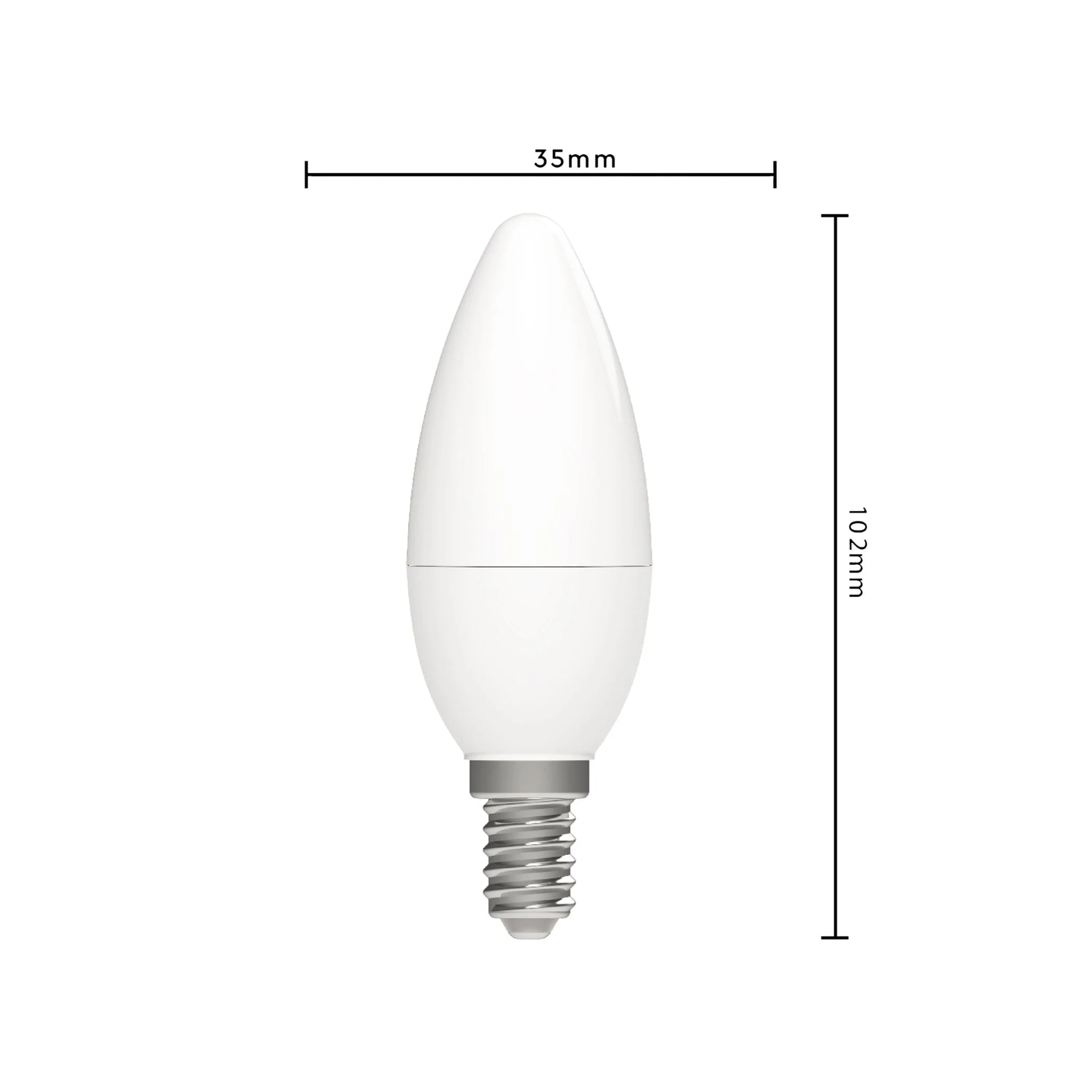 Dimbare E14 LED kaarsLamp - Dimbaar naar extra warm wit - 1 lamp - Image 4