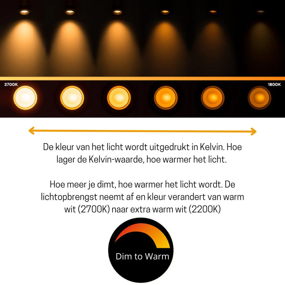 Dimbare E14 LED kaarsLamp - Dimbaar naar extra warm wit - 1 lamp - Image 5