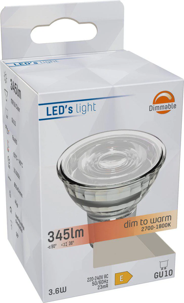 Dimbare GU10 LED Spot - Dimbaar naar extra warm wit licht - 345 lm - Image 2