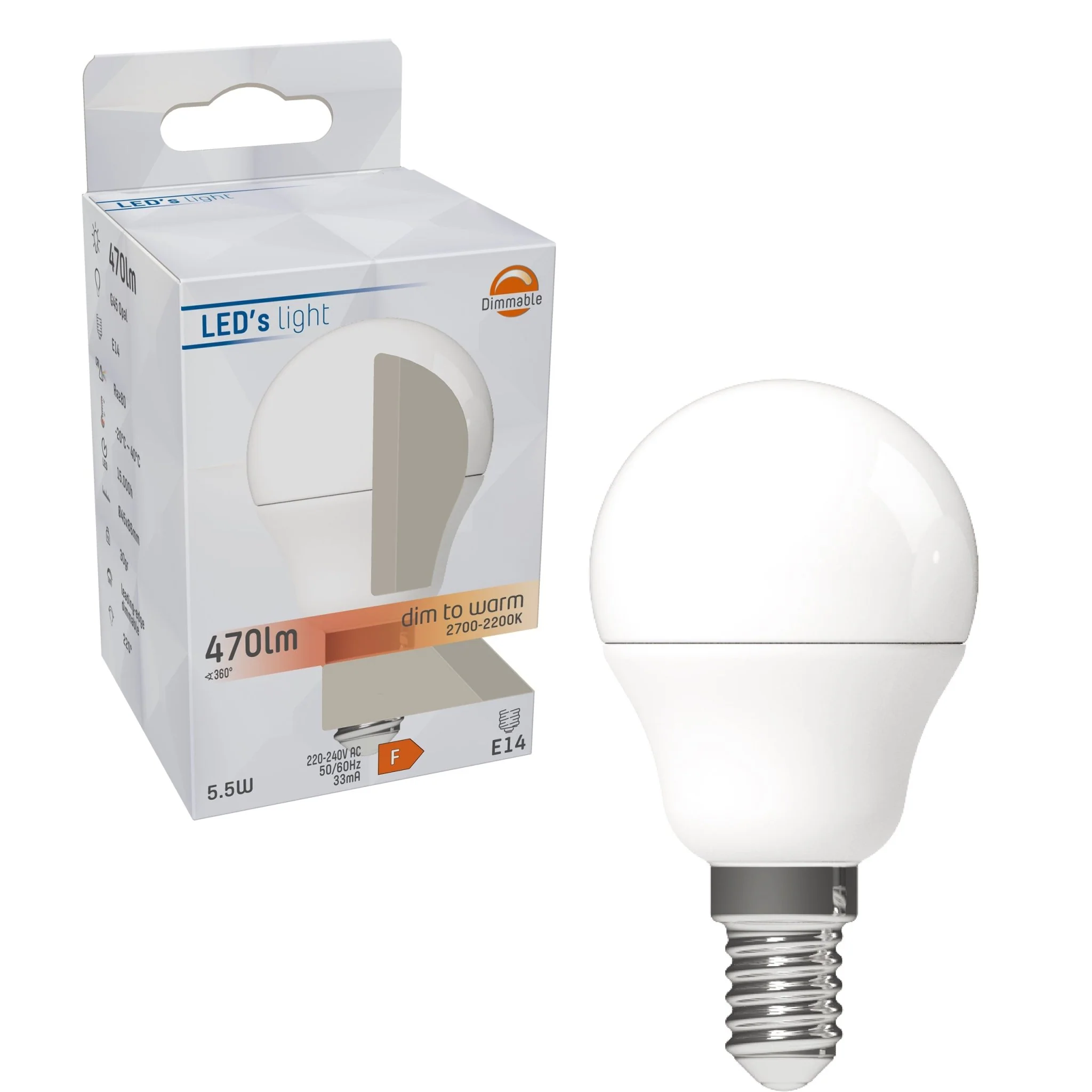 Dimbare LED Lamp E14 - Dimbaar naar extra warm wit - 1 lamp - Image 7