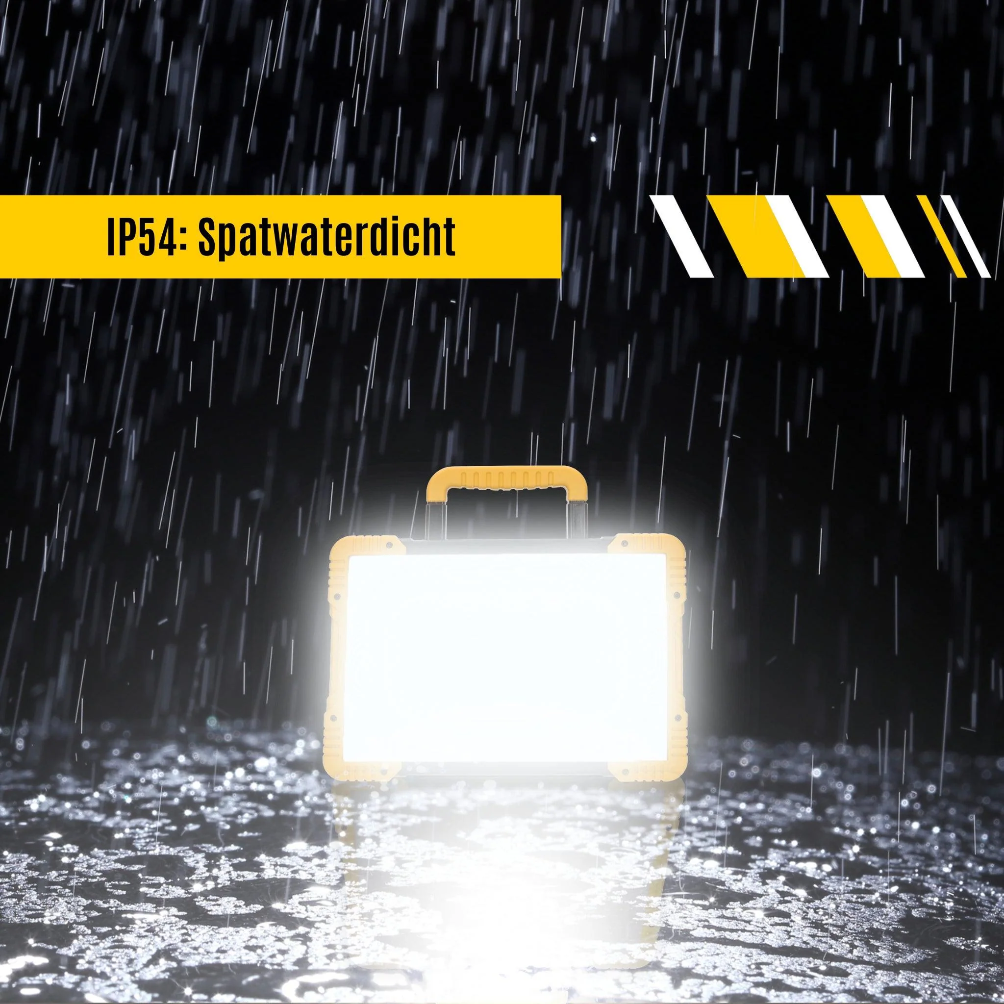 LED's Work Draadloze LED Bouwlamp 5200 - Werkt op accu's van Makita, Bosch, Dewalt, Milwaukee, Metabo – IP54 - Image 4
