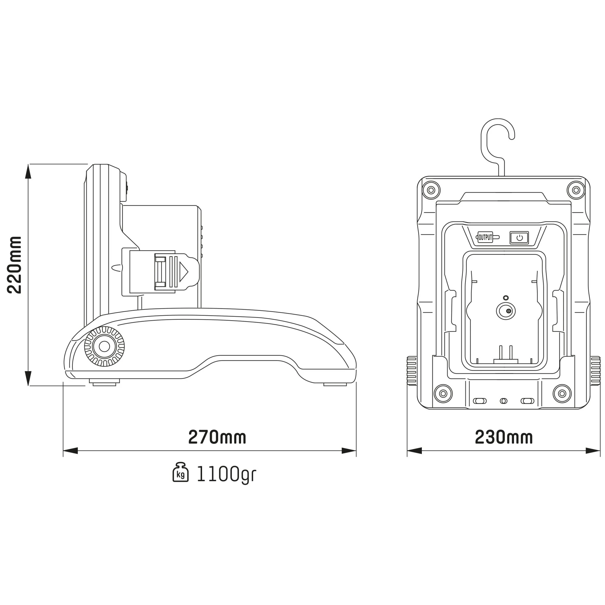 LED's Work 18V Draadloze LED Werklamp 2900 - Werkt op accu van Makita, Bosch, Dewalt, Milwaukee, Metabo – IP54 - Image 13