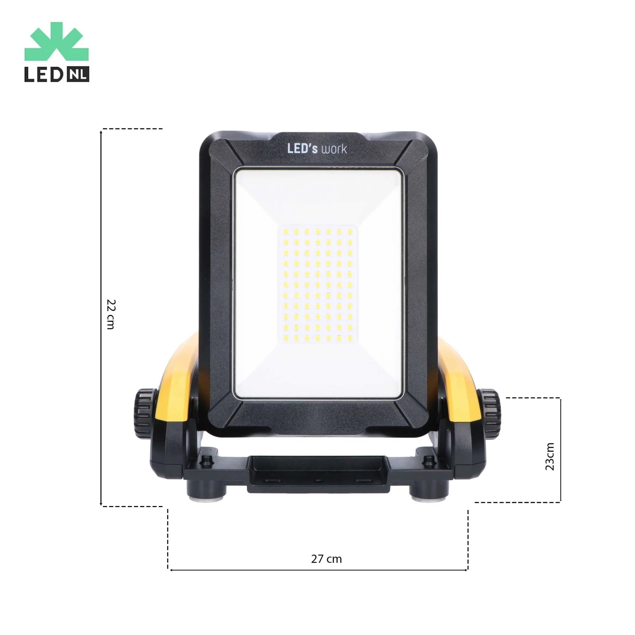 LED's Work 18V Draadloze LED Werklamp 2900 - Werkt op accu van Makita, Bosch, Dewalt, Milwaukee, Metabo – IP54 - Image 7