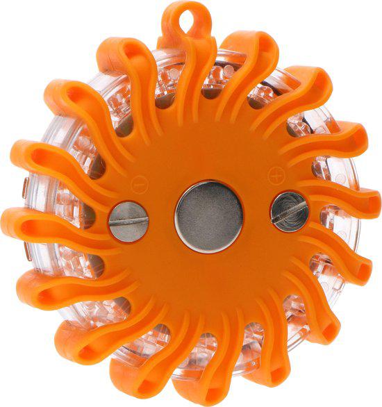 LED's Light Draadloze LED Zwaailamp op Batterijen - 9 standen - Magnetisch & Waterdicht - Oranje - Image 4