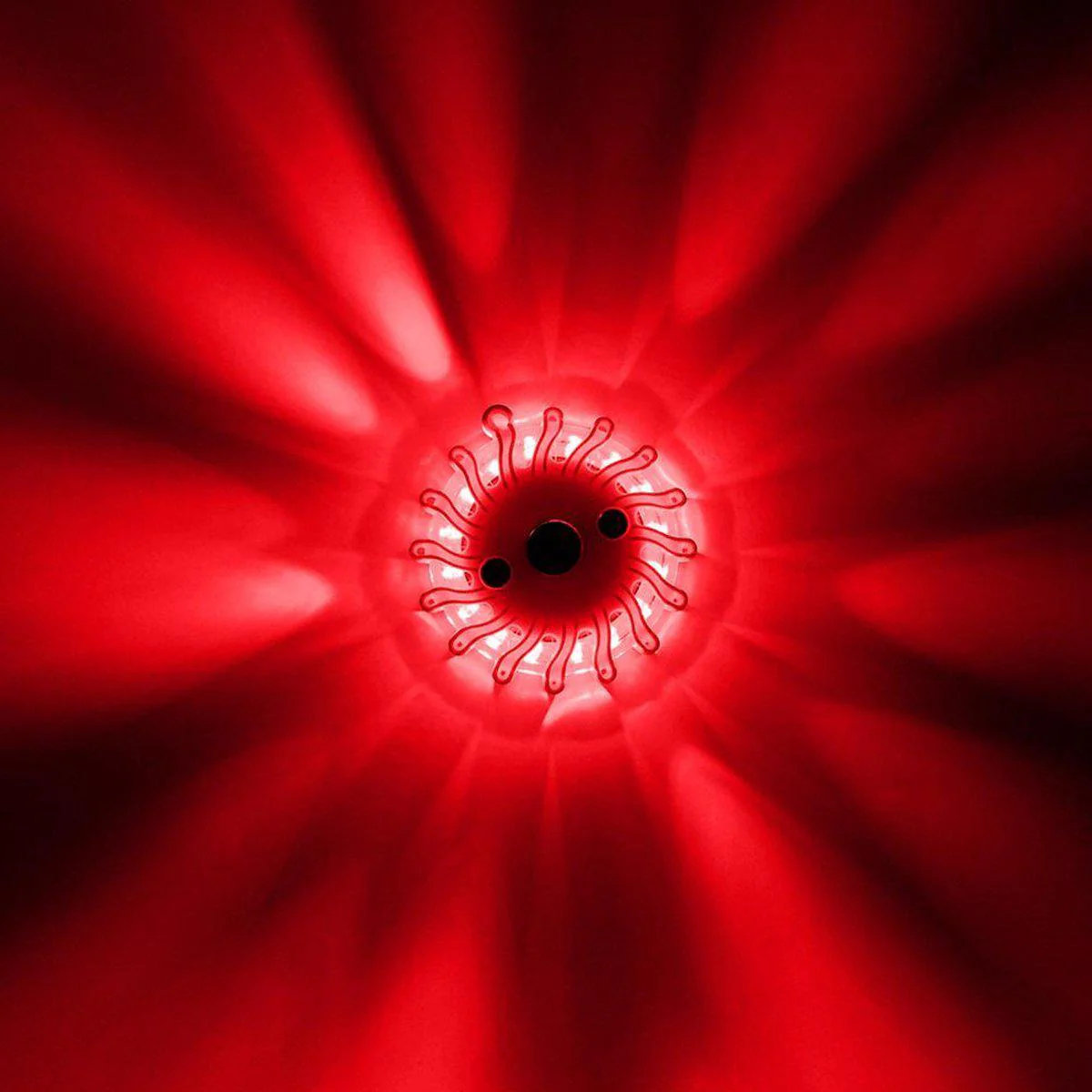 LED's Light Draadloze LED Zwaailamp op Batterijen - 9 standen - Magnetisch & Waterdicht - Rood - Image 3