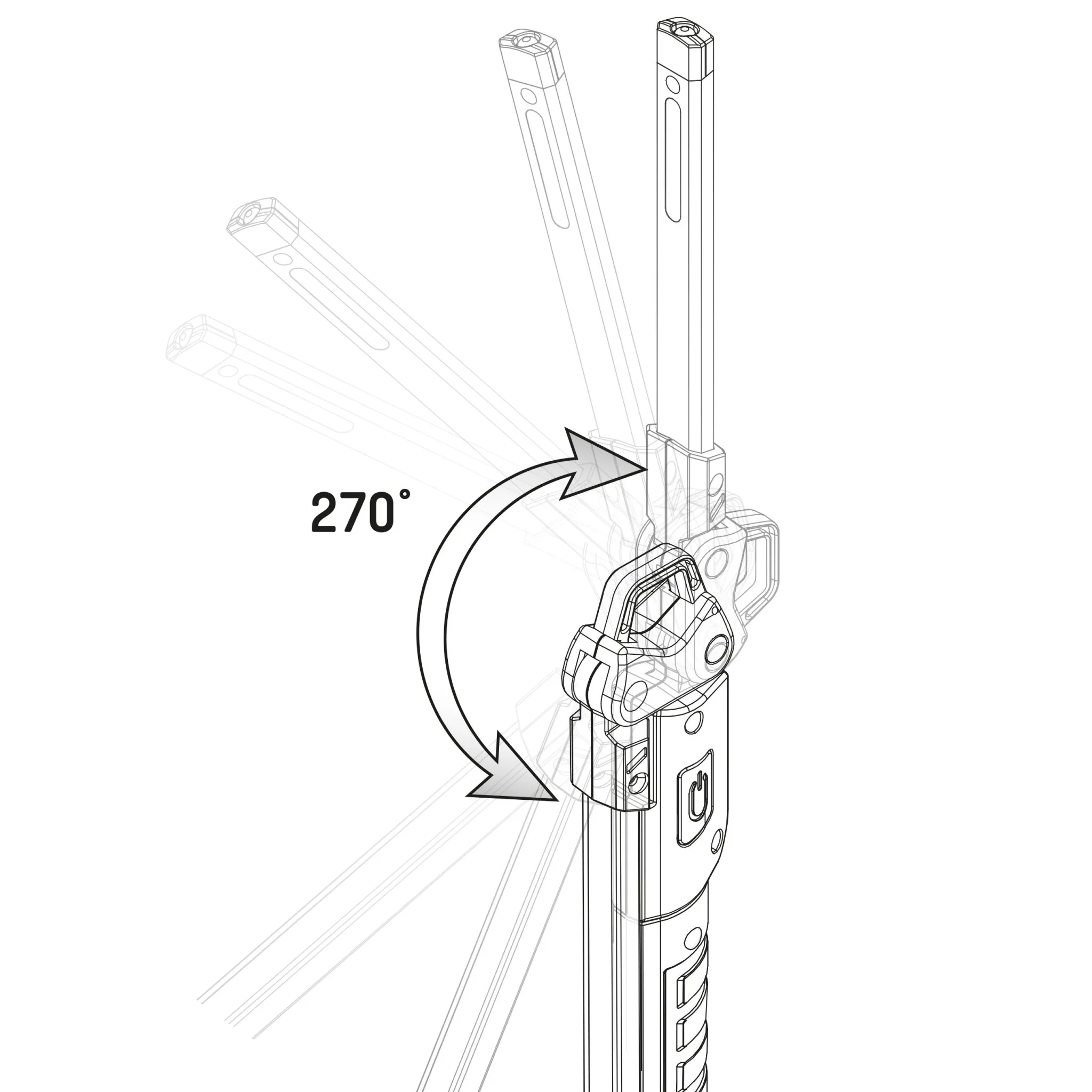 LED's Work Oplaadbare Looplamp 300 - Inspectielamp - Inklapbaar & Draadloos - Met magneet en haak - Image 6