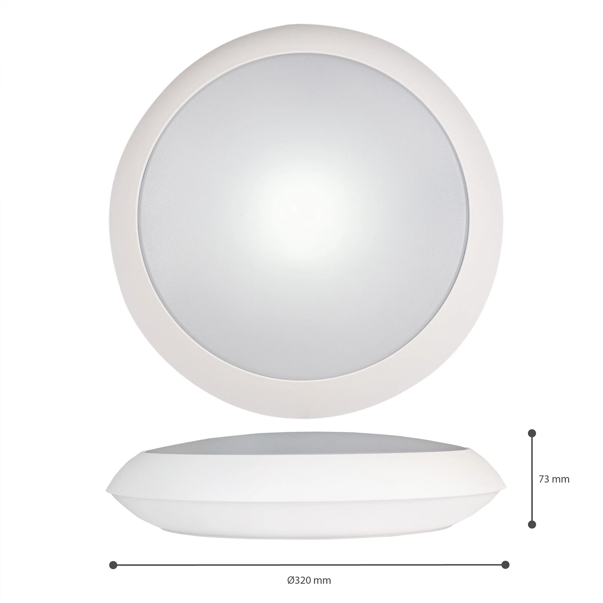 EasyFix LED Plafondlamp 30 cm - Lichtkleur en lichtsterkte dimbaar - Waterdicht - IP66 - Image 3
