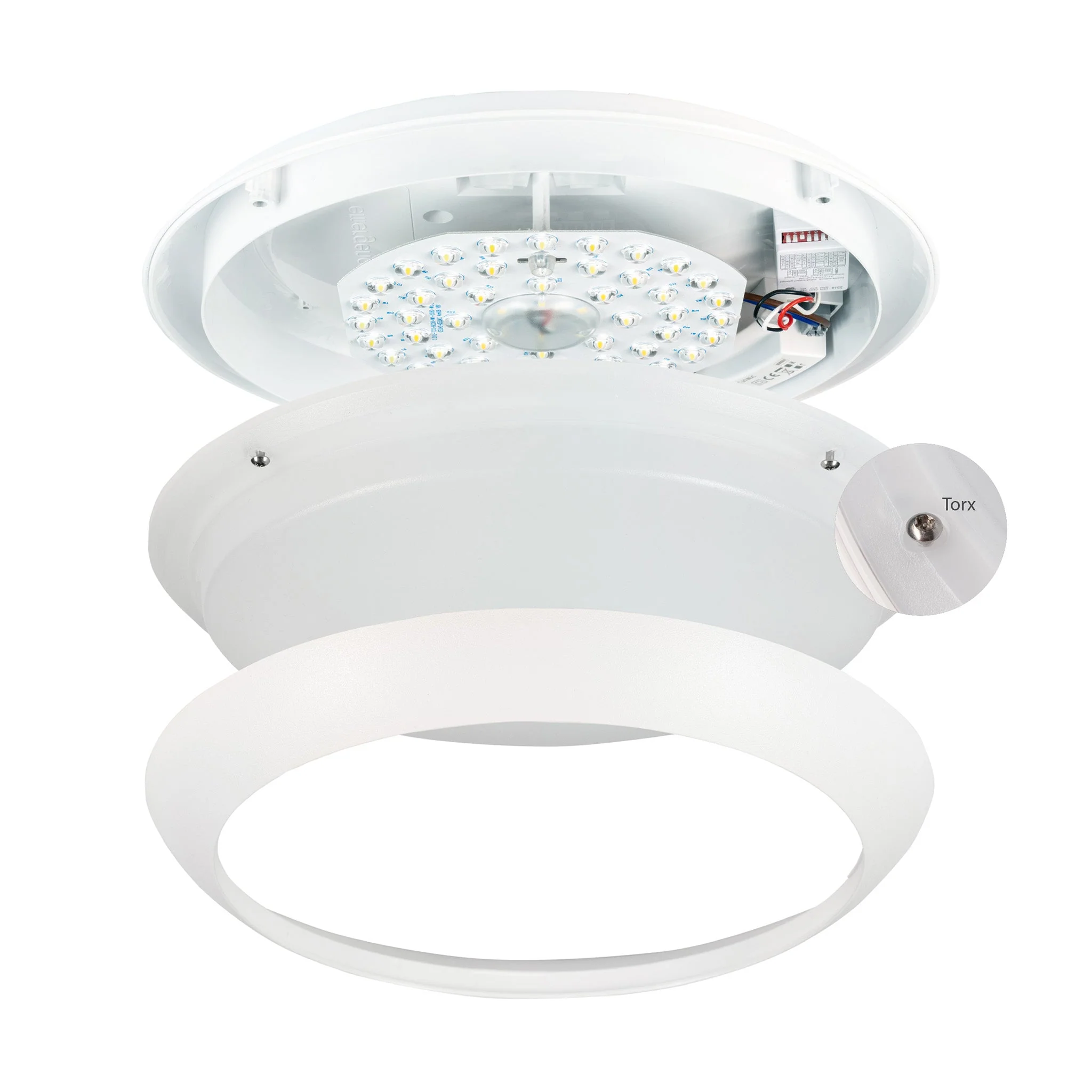 EasyFix LED Plafondlamp 30 cm - Lichtkleur en lichtsterkte dimbaar - Waterdicht - IP66 - Image 4