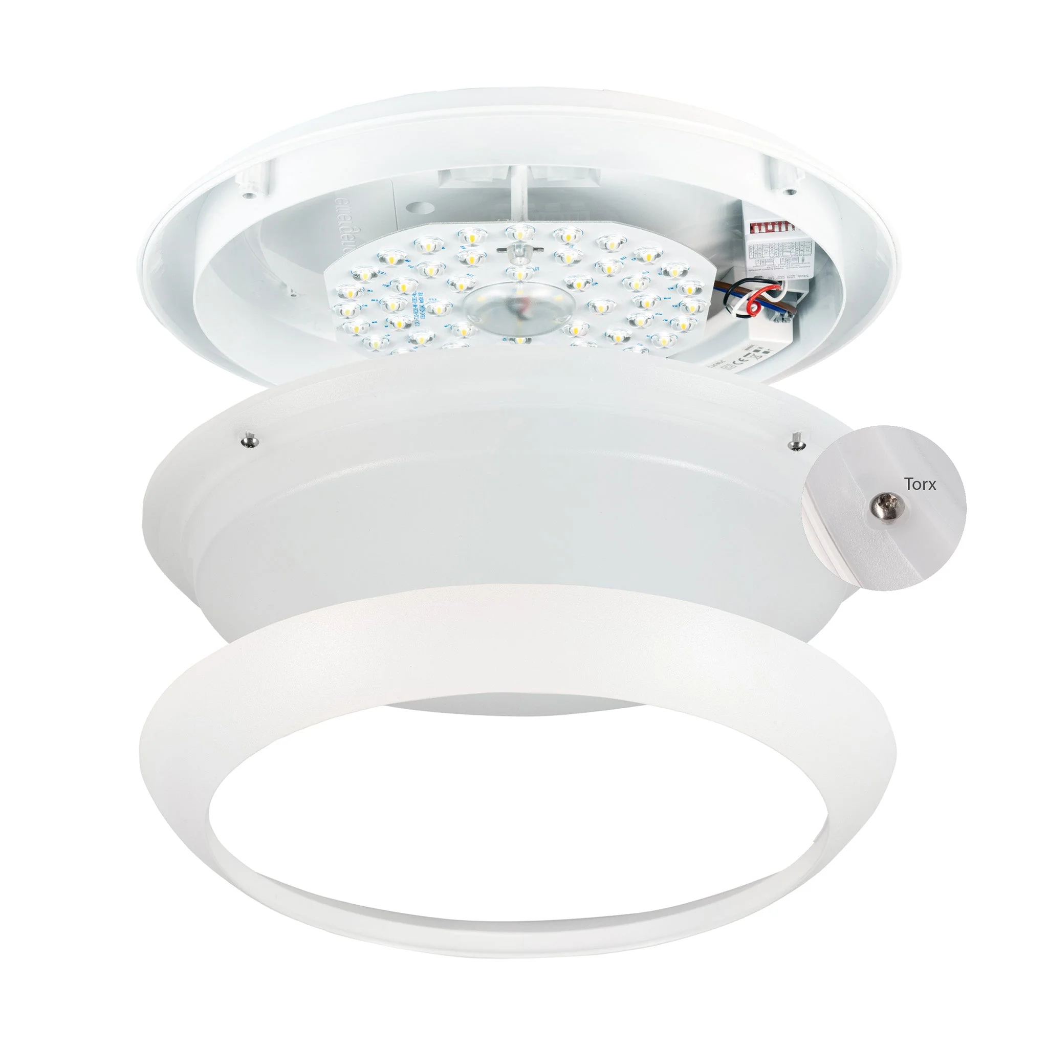 LED's Light Pro Plafondlamp 2050 met sensor - Lichtkleur en lichtsterkte dimbaar - Waterdicht - Ø 30 cm - Image 4