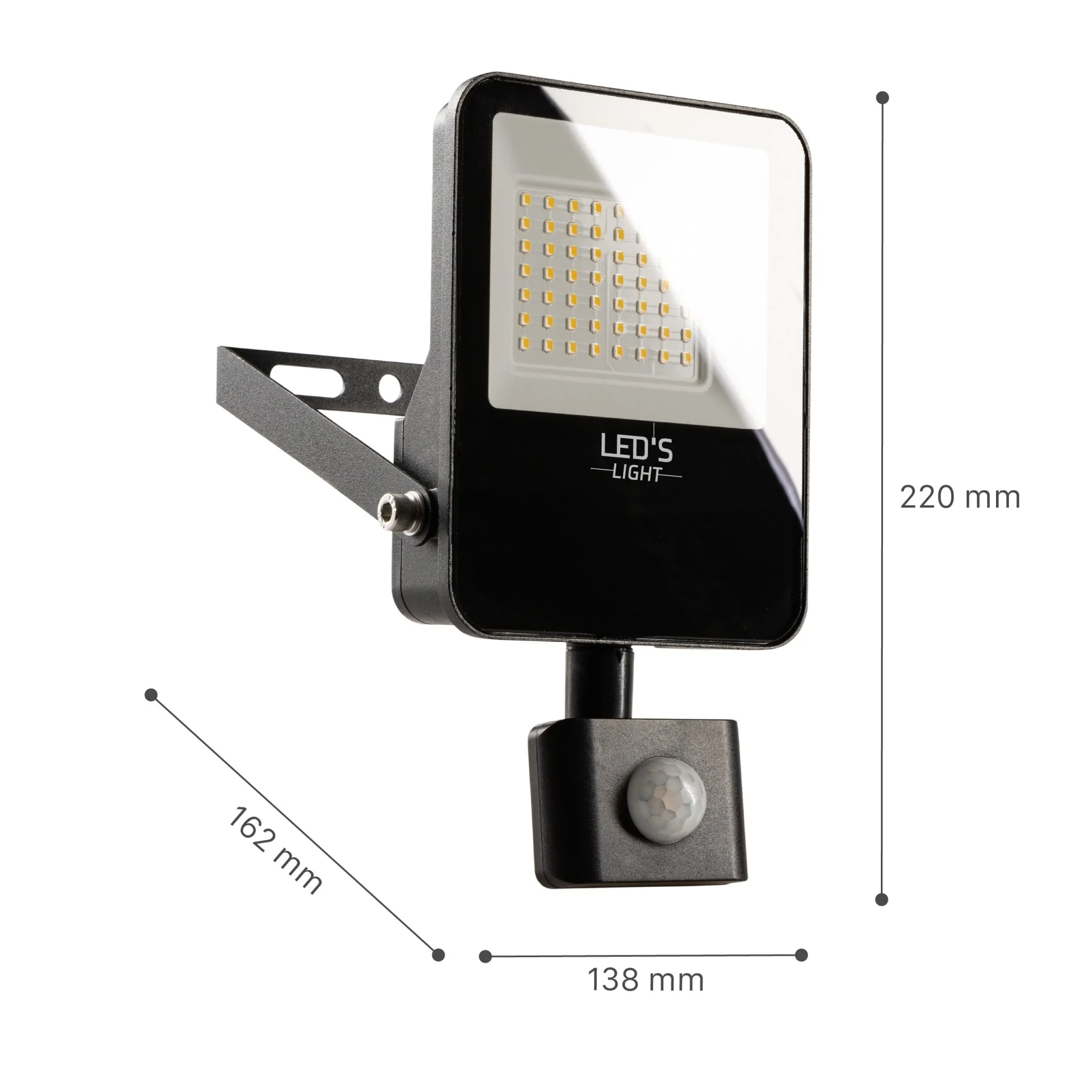 LED's Light Schijnwerper met Bewegingssensor 3600 - Waterdicht & Kantelbaar - 30W - Image 4