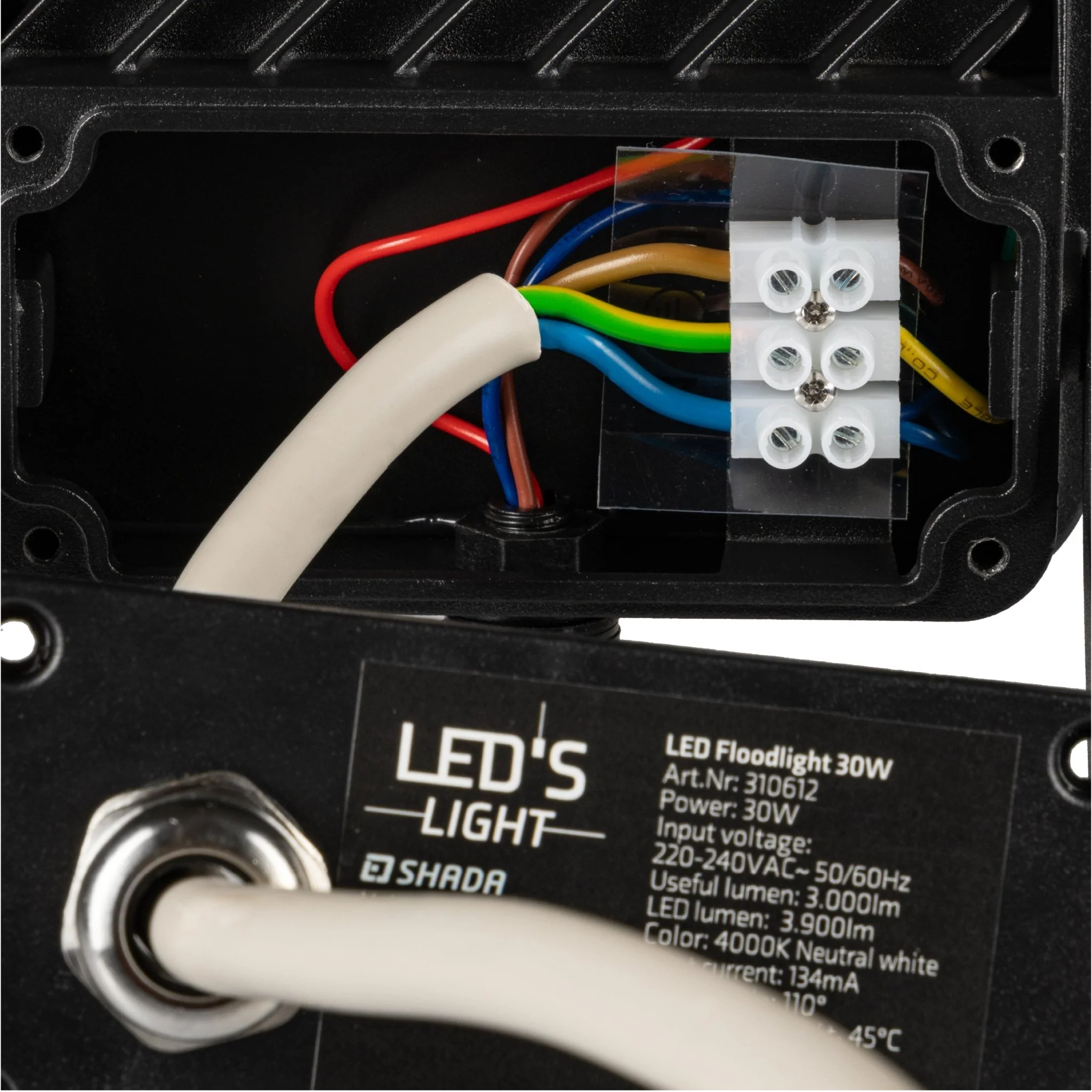 LED's Light Schijnwerper met Bewegingssensor 3600 - Waterdicht & Kantelbaar - 30W - Image 6