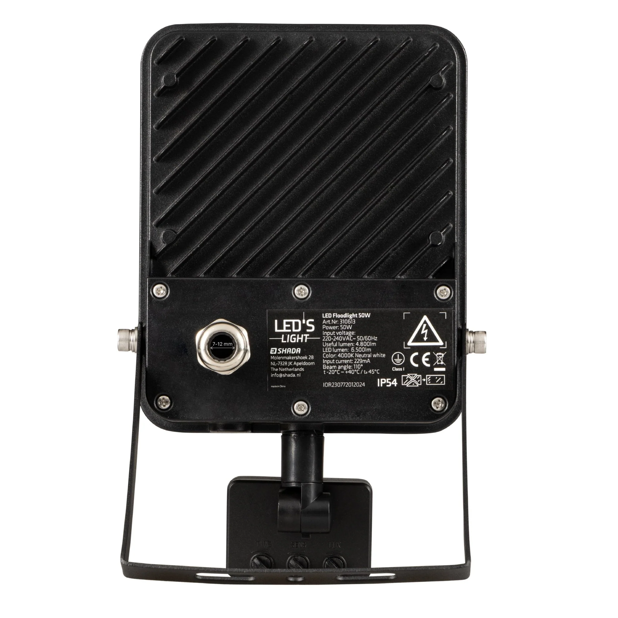 LED's Light Schijnwerper met Bewegingssensor 6000 - Waterdicht & Kantelbaar - 50W - Image 8