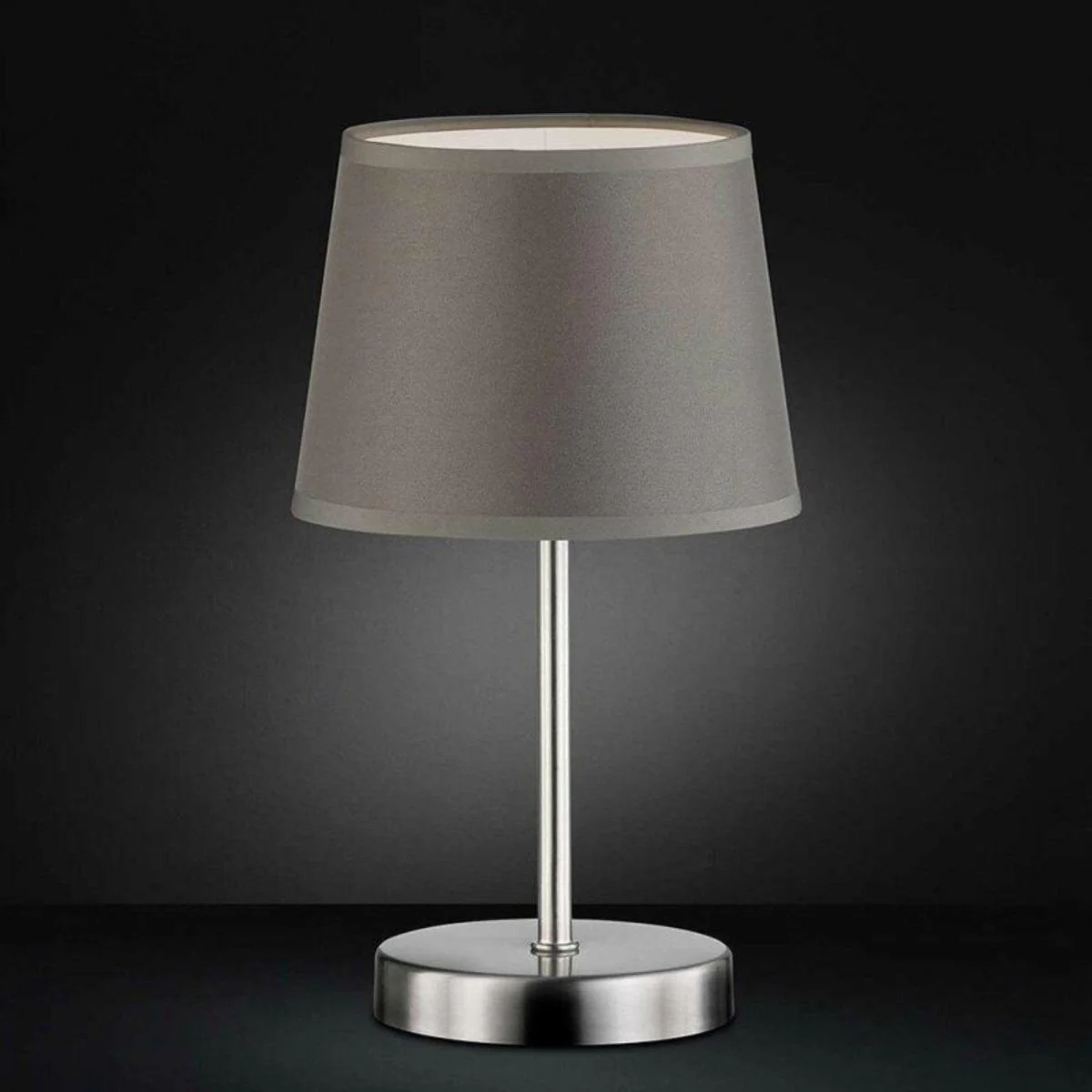 Eleganto LED Tafellamp met voetschakelaar - E14 fitting - Grijs - 32 cm - Image 3