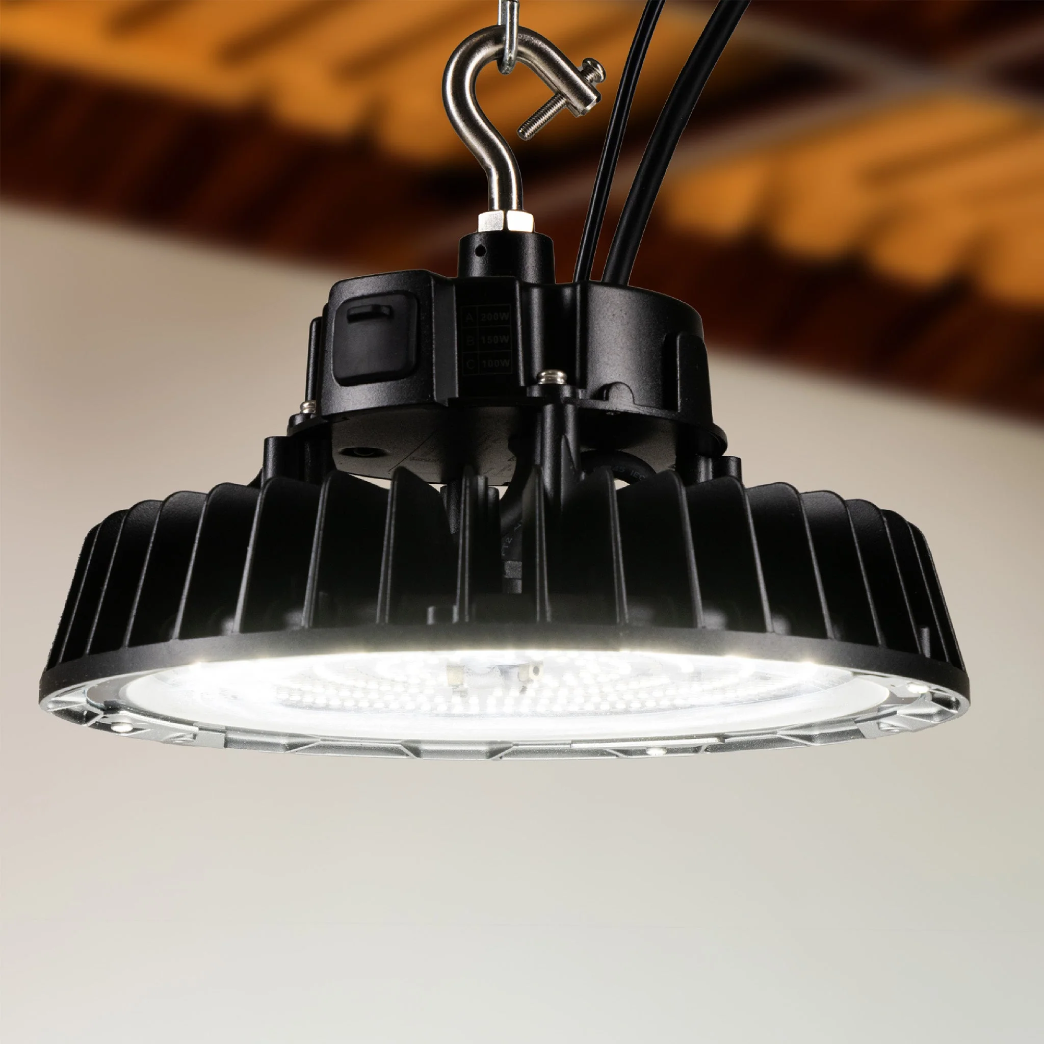 LED's Light pro High Bay - 200W 30000lm powerselect dimbaar CCT 3000K/4000K/5000K - Lumileds LED - Sosen Driver - Image 3