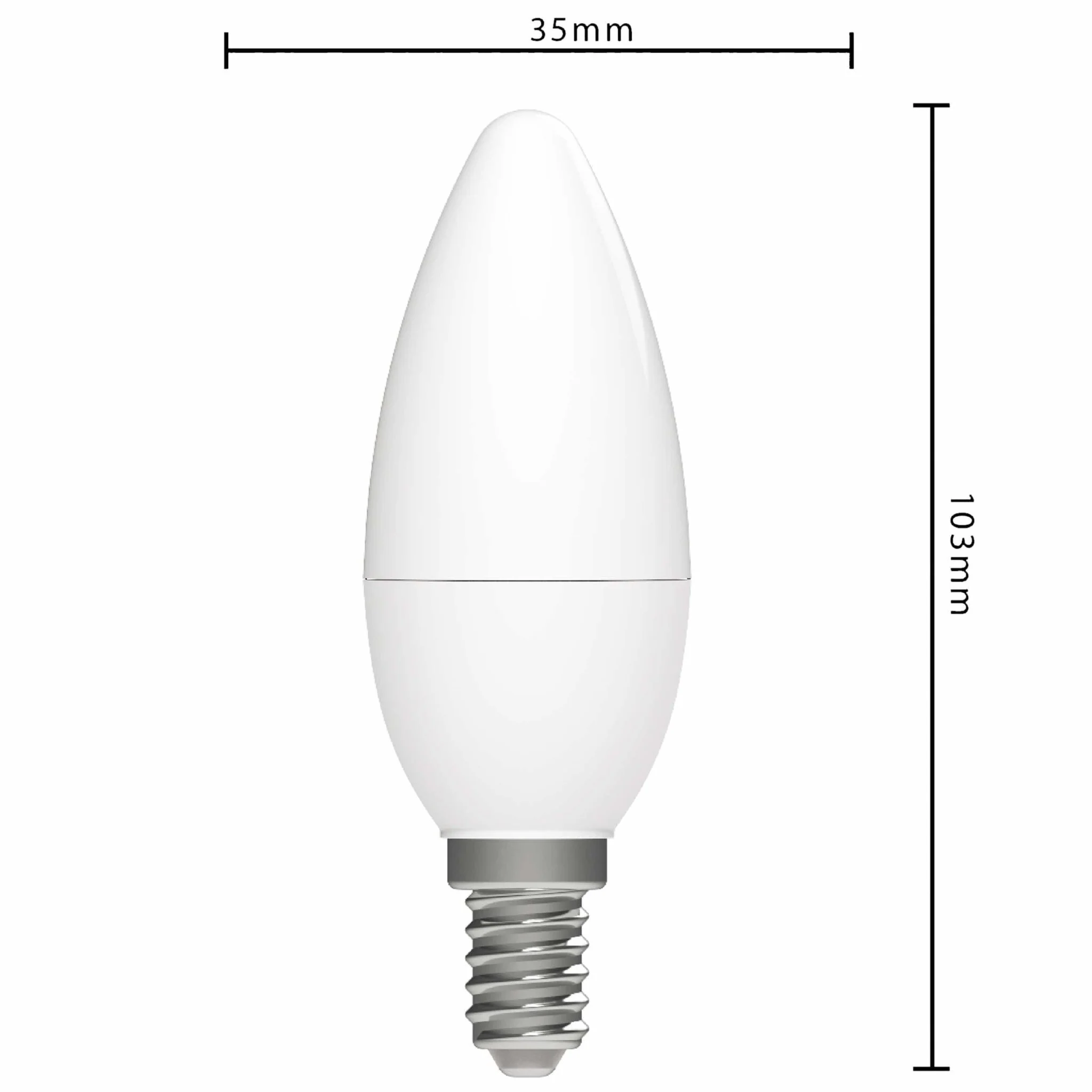 Elite LED Lamp met E14 fitting - Gaan tot 25 jaar mee - 2W vervangt 40W - 470 lm - Warm wit - Image 6