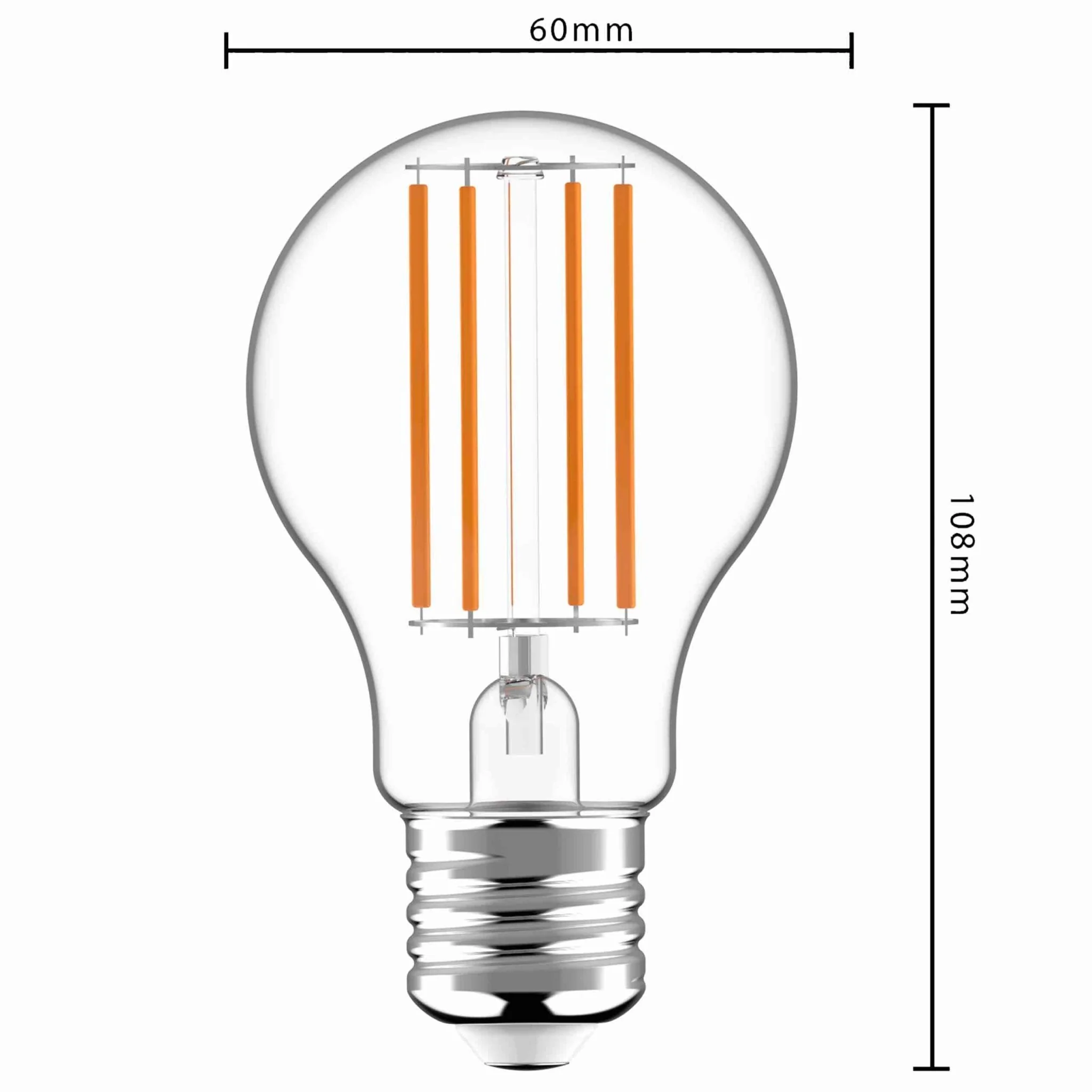 Ultra LED Lamp E27 - Energielabel A - Helder glas - 2.2W is gelijk aan 40W - Image 7