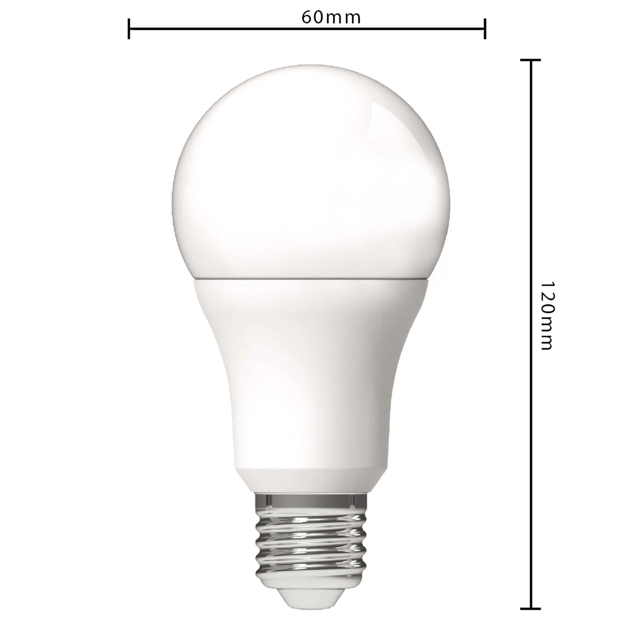 E27 LED Lamp - 4W vervangt 60W - 3000K warm wit - 1 lamp - Image 3