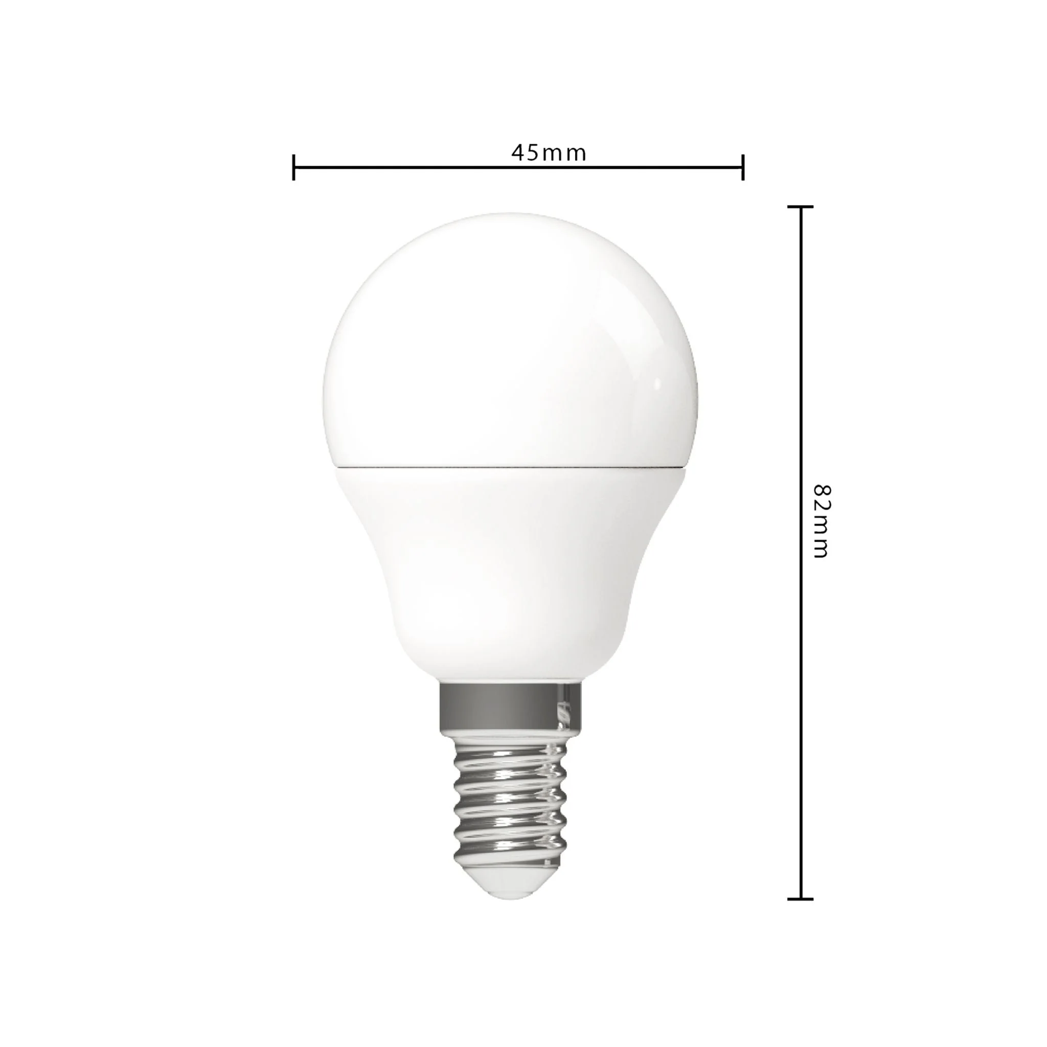 LED E14 Lamp rond - 470 lm - Warm wit licht - 3 lampen - Image 3