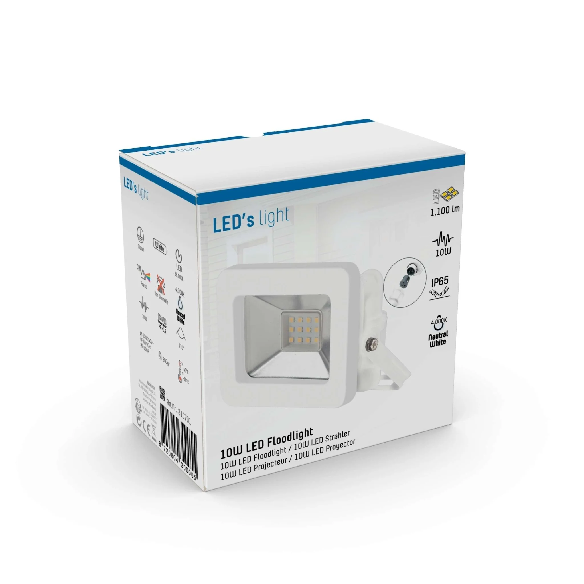LED's Light Breedstraler 1100 - Waterdicht IP65 - 10W - Wit - Image 6