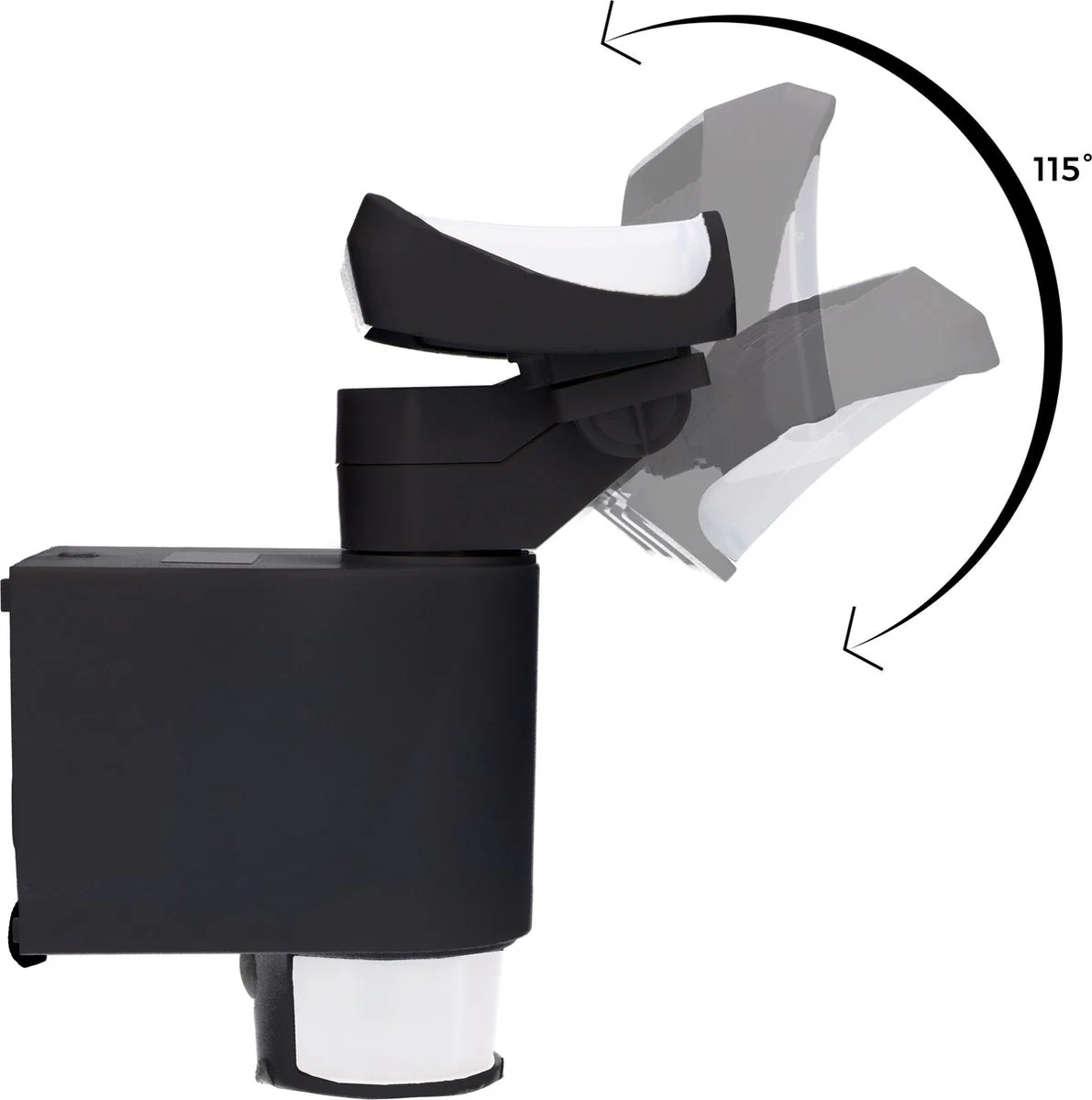 LED's Light LED Schijnwerper met Sensor - Automatische bewegingsvolging - Zwart - Image 11