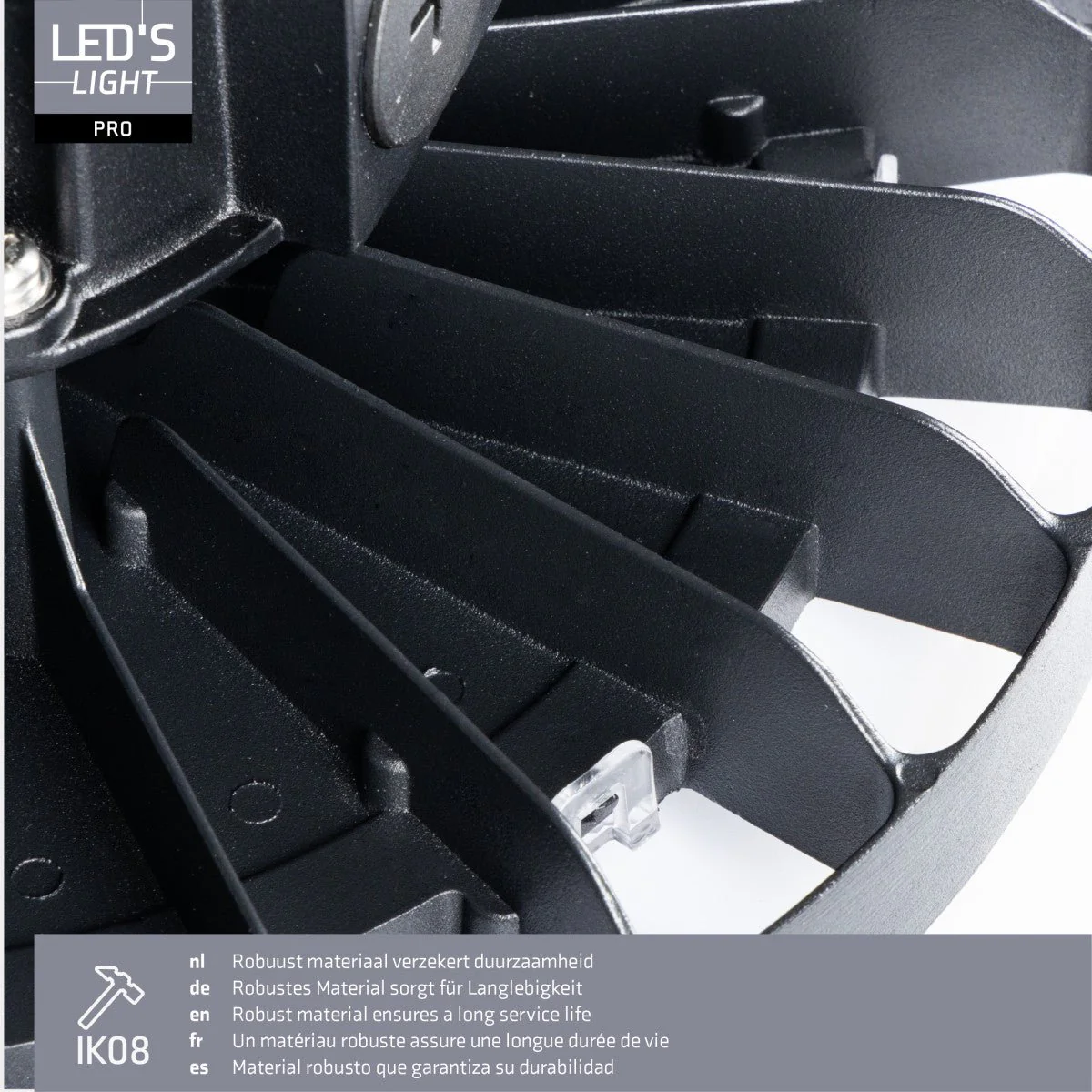 LED's Light pro High Bay - 150W - 1-10V Dimbaar - Power select - Energieklasse A -  27750lm 4000K - Sosen Driver - IP65 - IK10 - Klasse 1 - Image 7