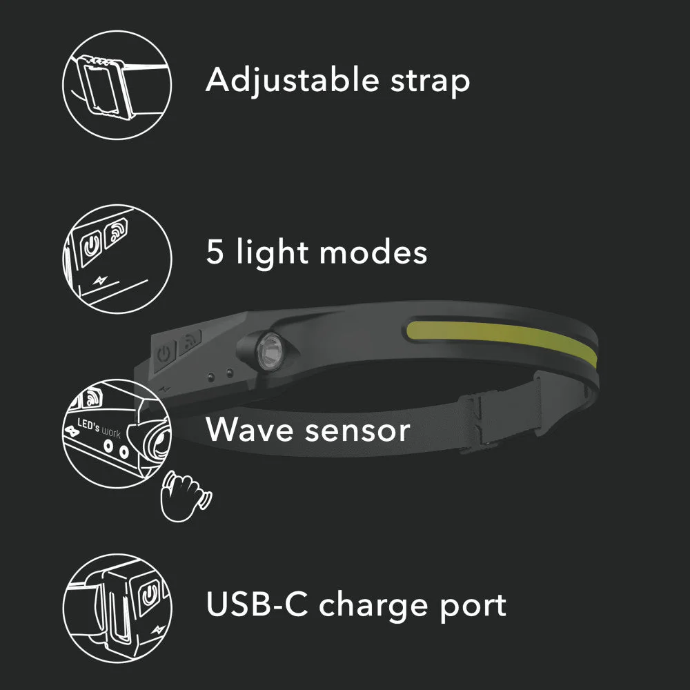 LED's Work Hoofdlamp - 3,5W 300lm 7000K LiPo (Lithium Polymer) 4,44Wh - IP44 - Image 8