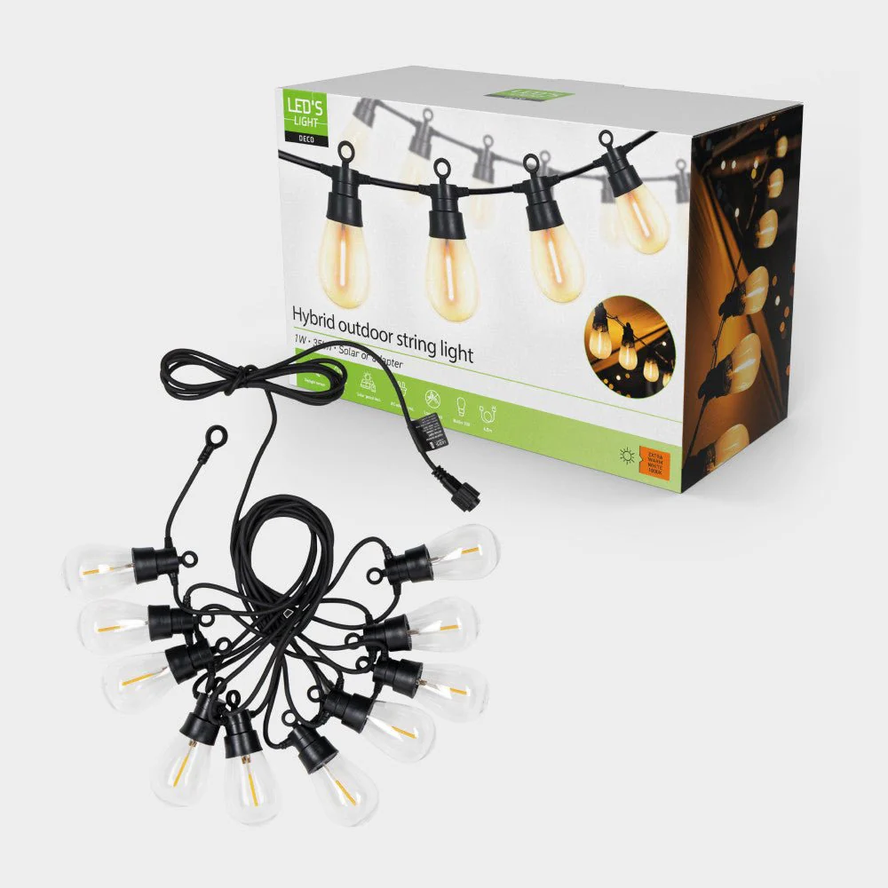 LED's Light Deco Hybride buiten-slingerlicht  - 35lm 1800K - IP44 - 6,5 meter lang - Image 3
