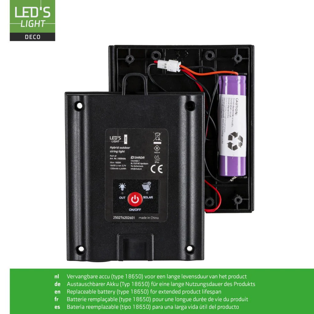 LED's Light Deco Hybride buiten-slingerlicht  - 35lm 1800K - IP44 - 6,5 meter lang - Image 7