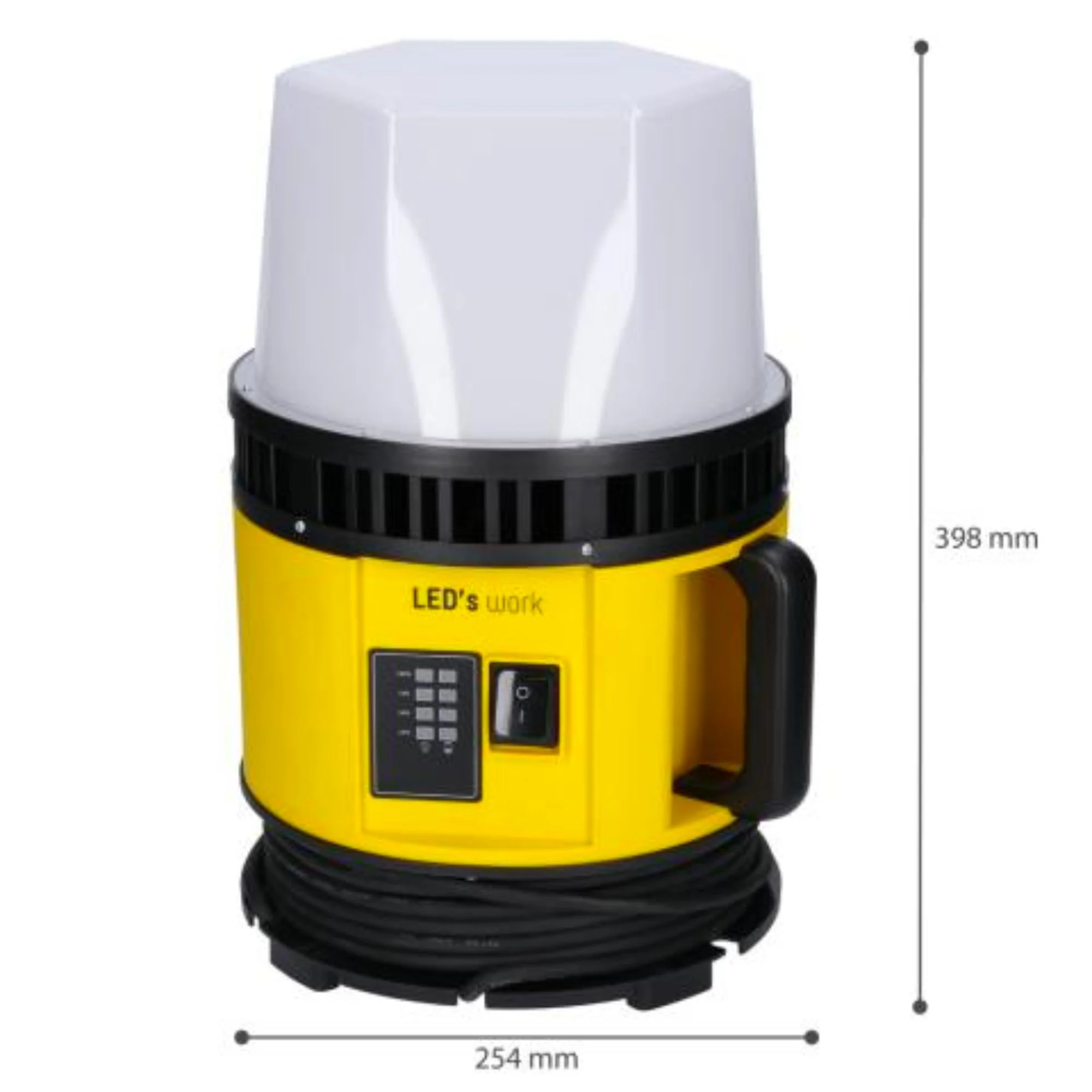 LED's Work 18V HybridPro Bouwlamp 12000lm - 360 graden licht - op accu en netstroom - 80W - IP55 & Rough Service Tested - Image 11