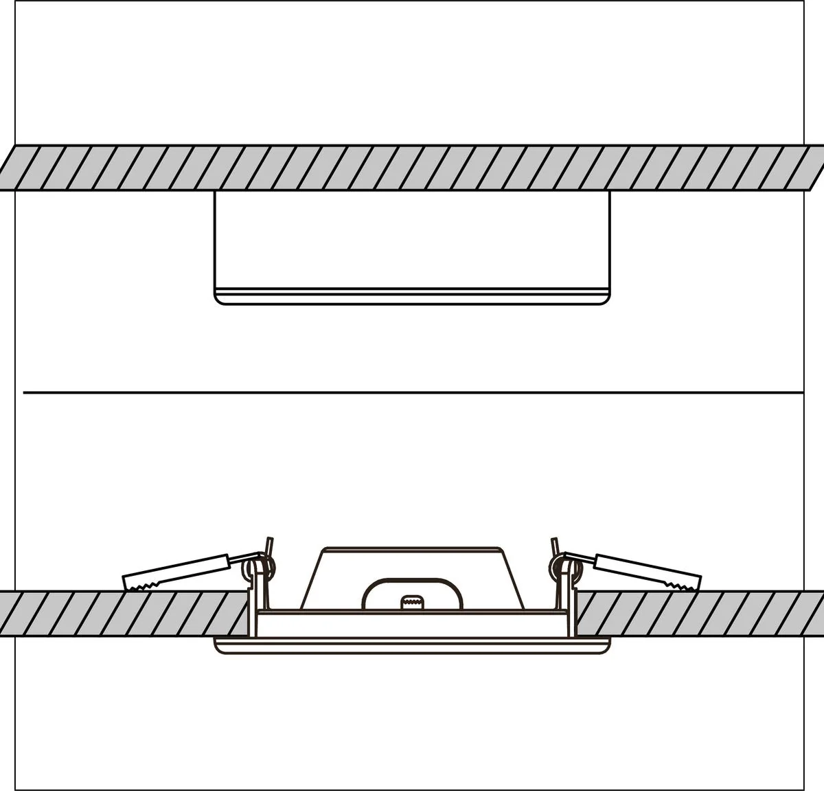 LED's Light Inbouw/Opbouw LED Plafondspot CCT Ø 15 cm - Dimbaar - warm en koud wit - Zaagmaat Ø 150mm – Wit - Image 3