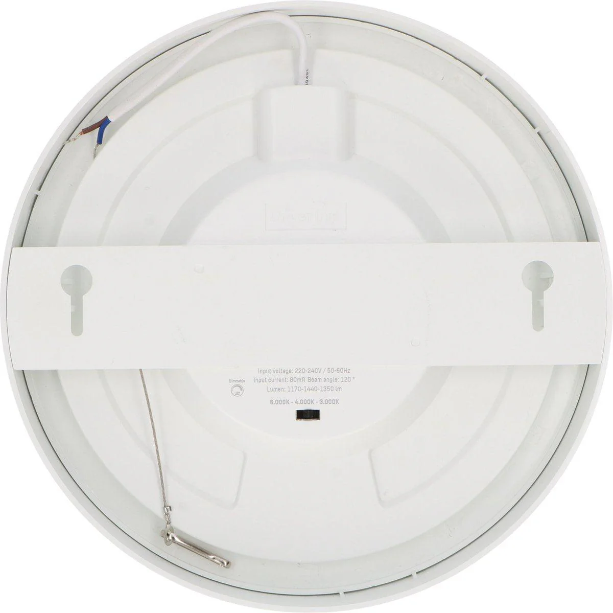 LED's Light Inbouw/Opbouw LED Plafondlamp 15W 1500lm CCT 3000K/4000K/6000K – Zaagmaat Ø 200mm – Wit – Dimbaar - Image 3